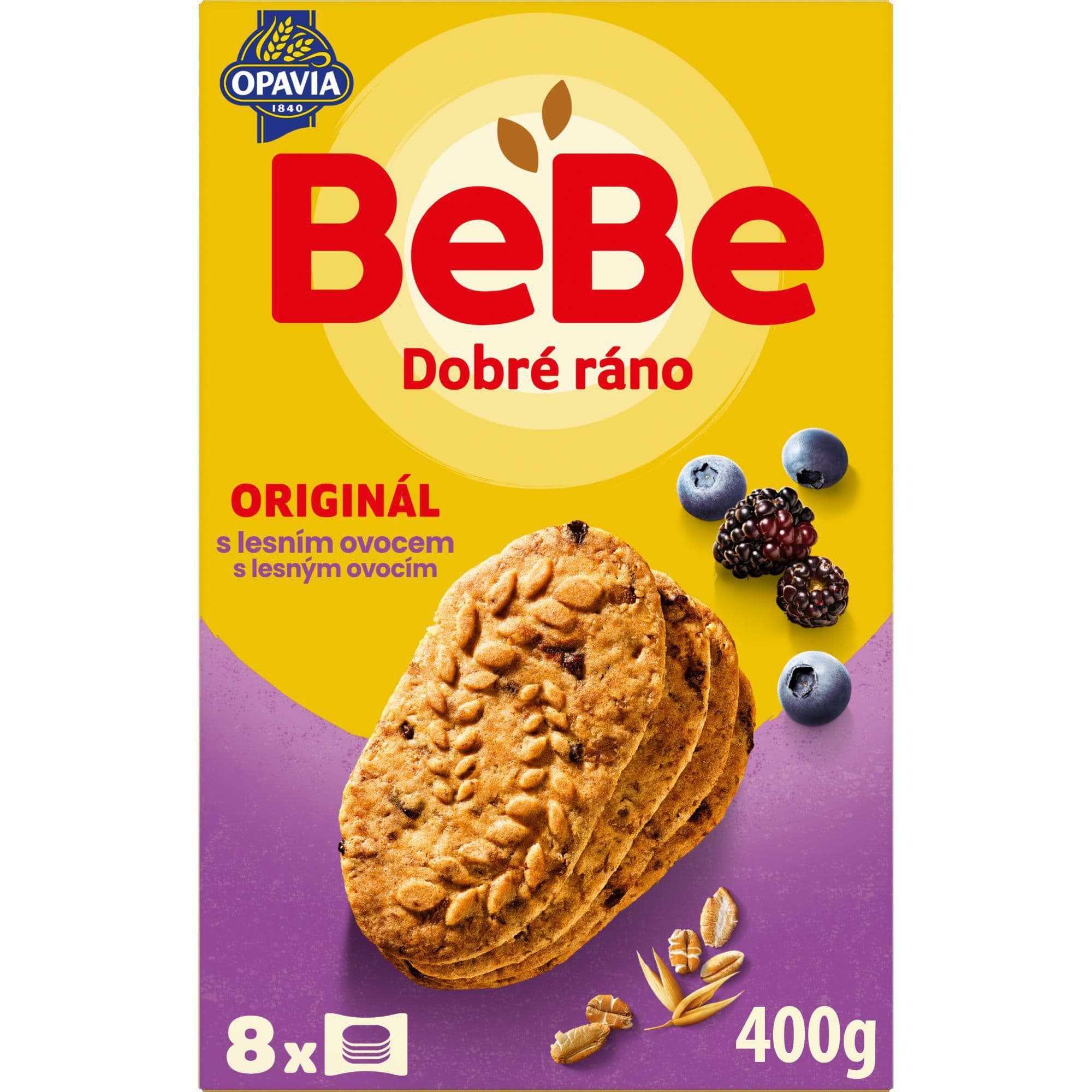 Opavia sušenky BeBe Dobré Ráno s lesním ovocem 400g