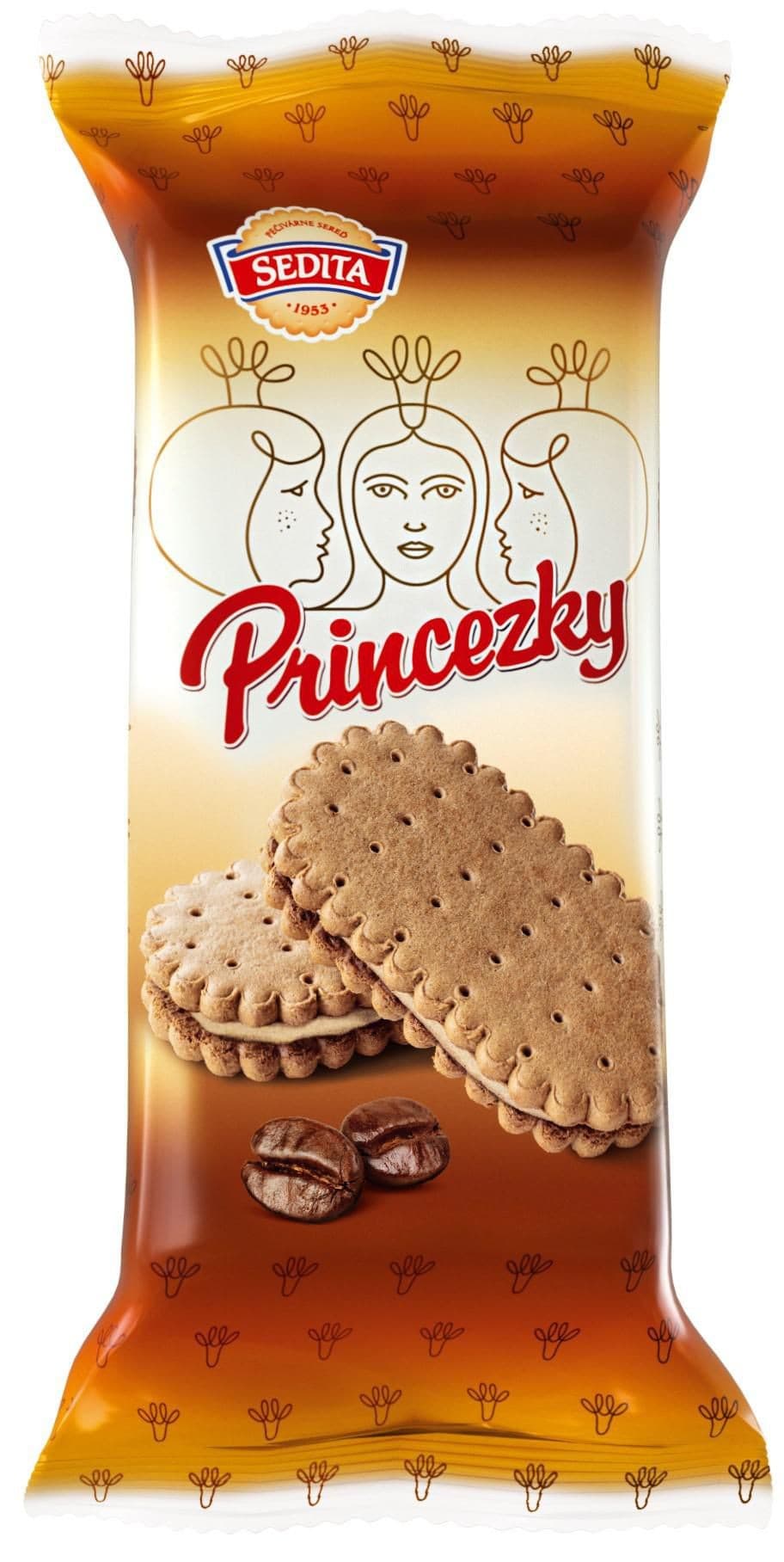 Sedita Princezky Sušenky s kávovou krémovou náplní 80g
