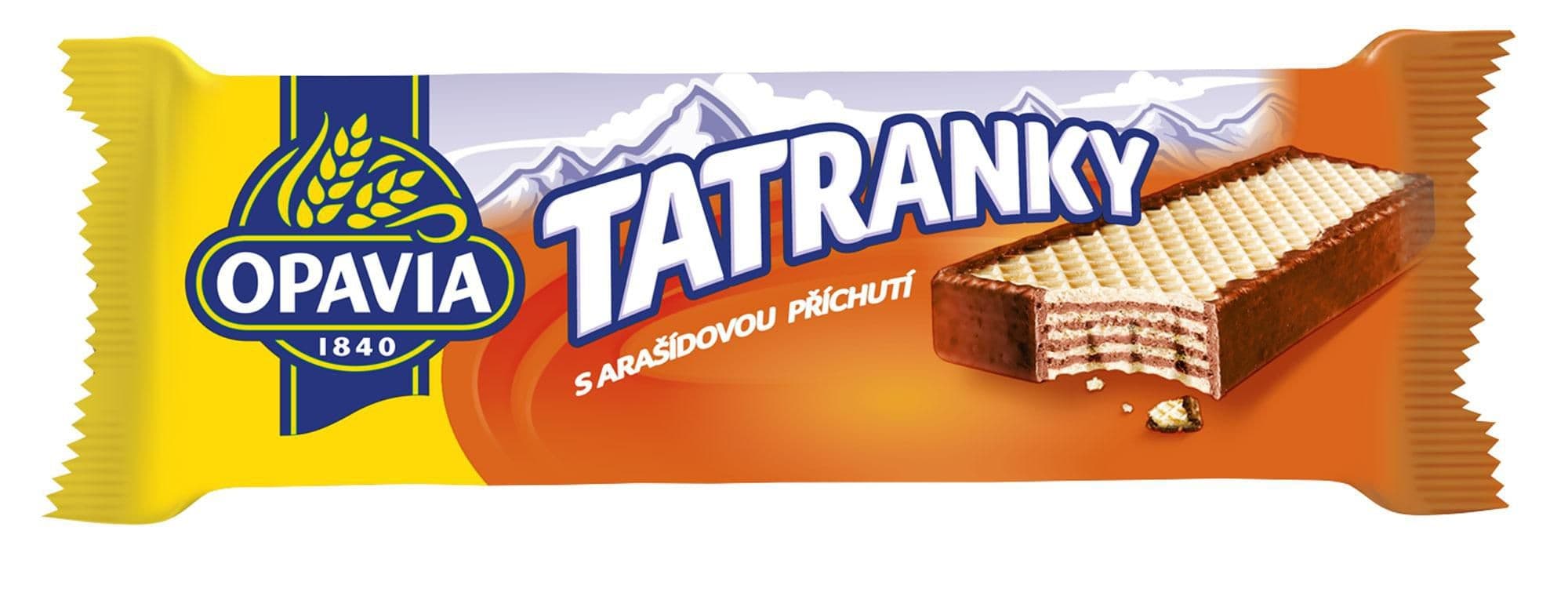 Opavia Tatranky s arašídovou příchutí oplatka 47g