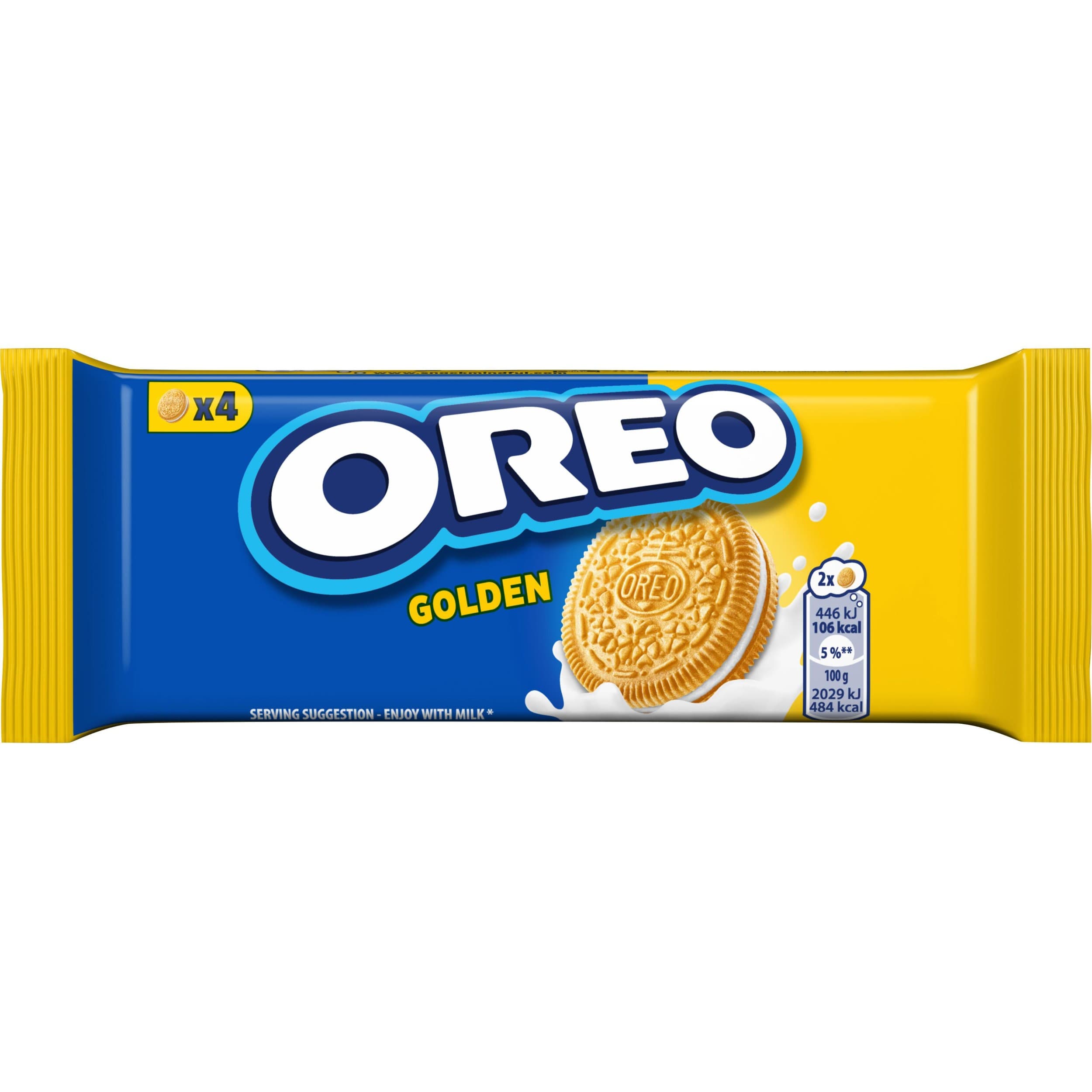 Oreo Golden sušenky s náplní s vanilkovou příchutí 44g