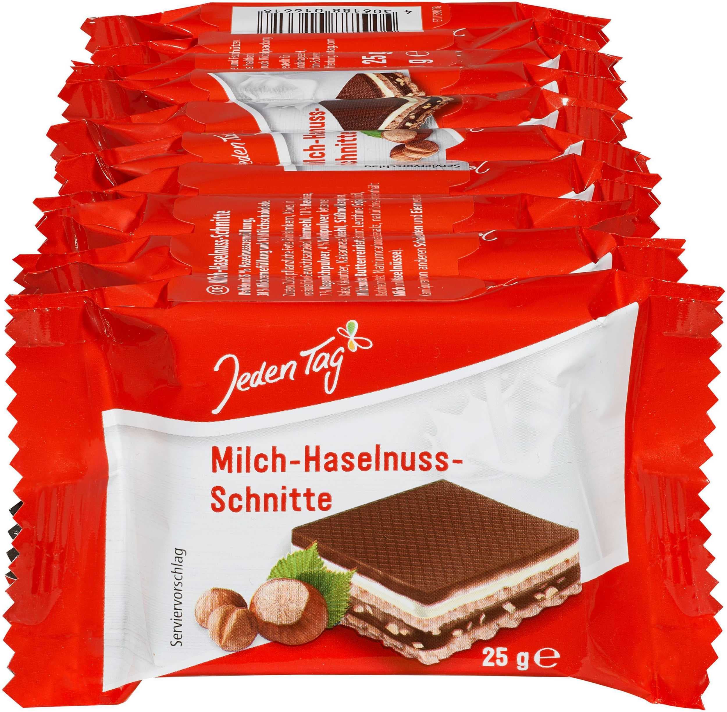 Jeden Tag Lísko-oříškové řezy mléčné 5x25g