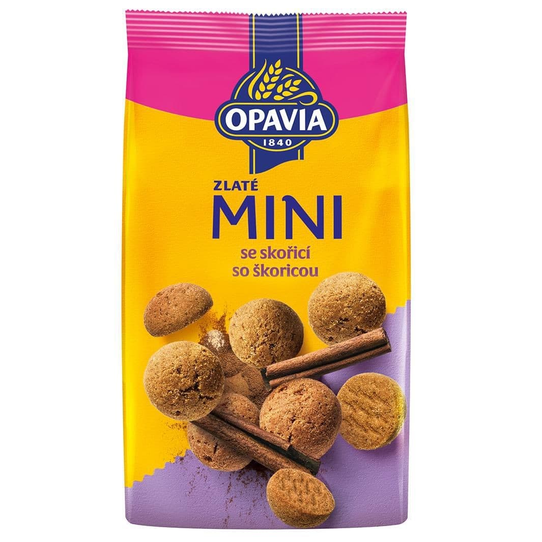 Opavia sušenky Zlaté mini se skořicí 180g