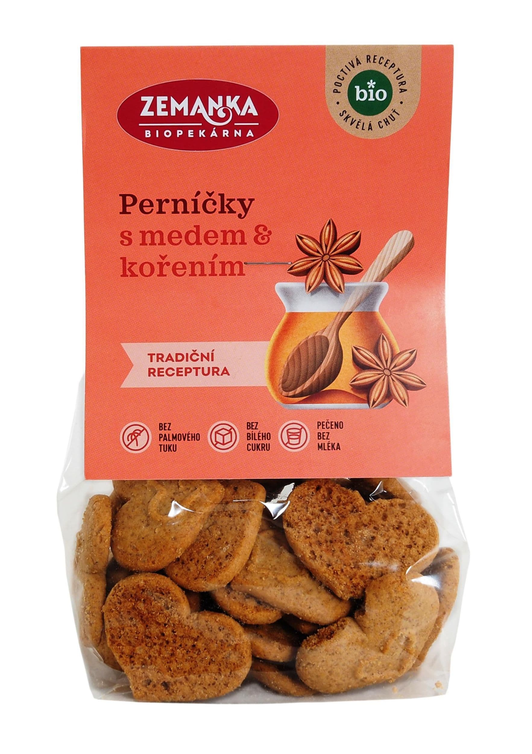 Biopekárna Zemanka Medové bio perníčky 100 g