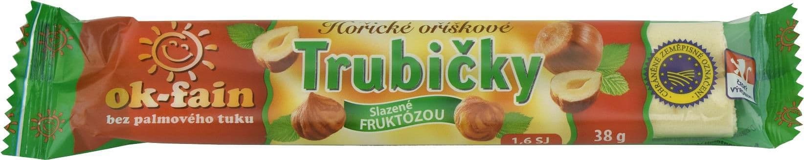 Ok-fain Trubičky oříškové DIA 38 g