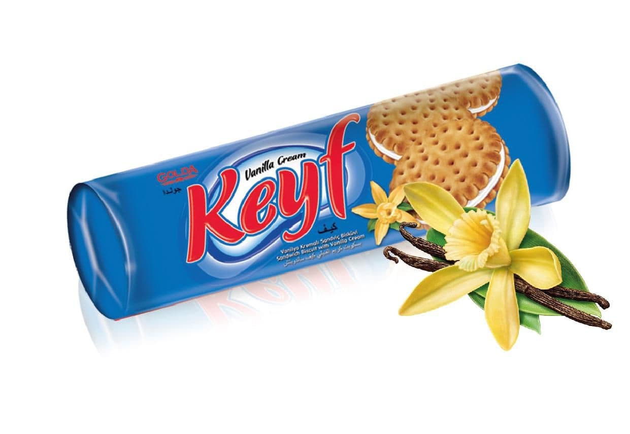 Golda Keyf Sušenky s vanilkovým krémem 140g