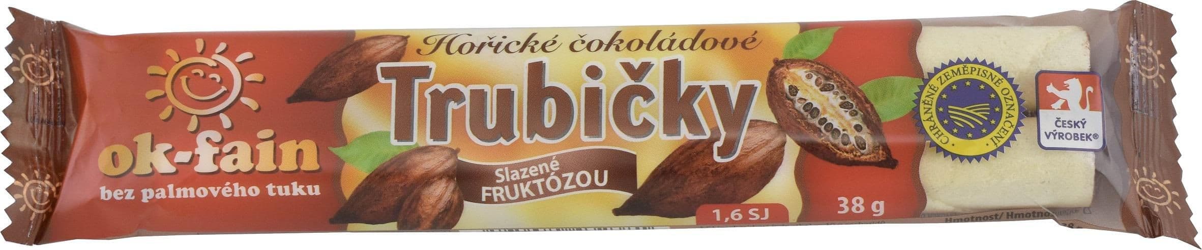 Ok-fain Trubičky čokoládové DIA 38 g