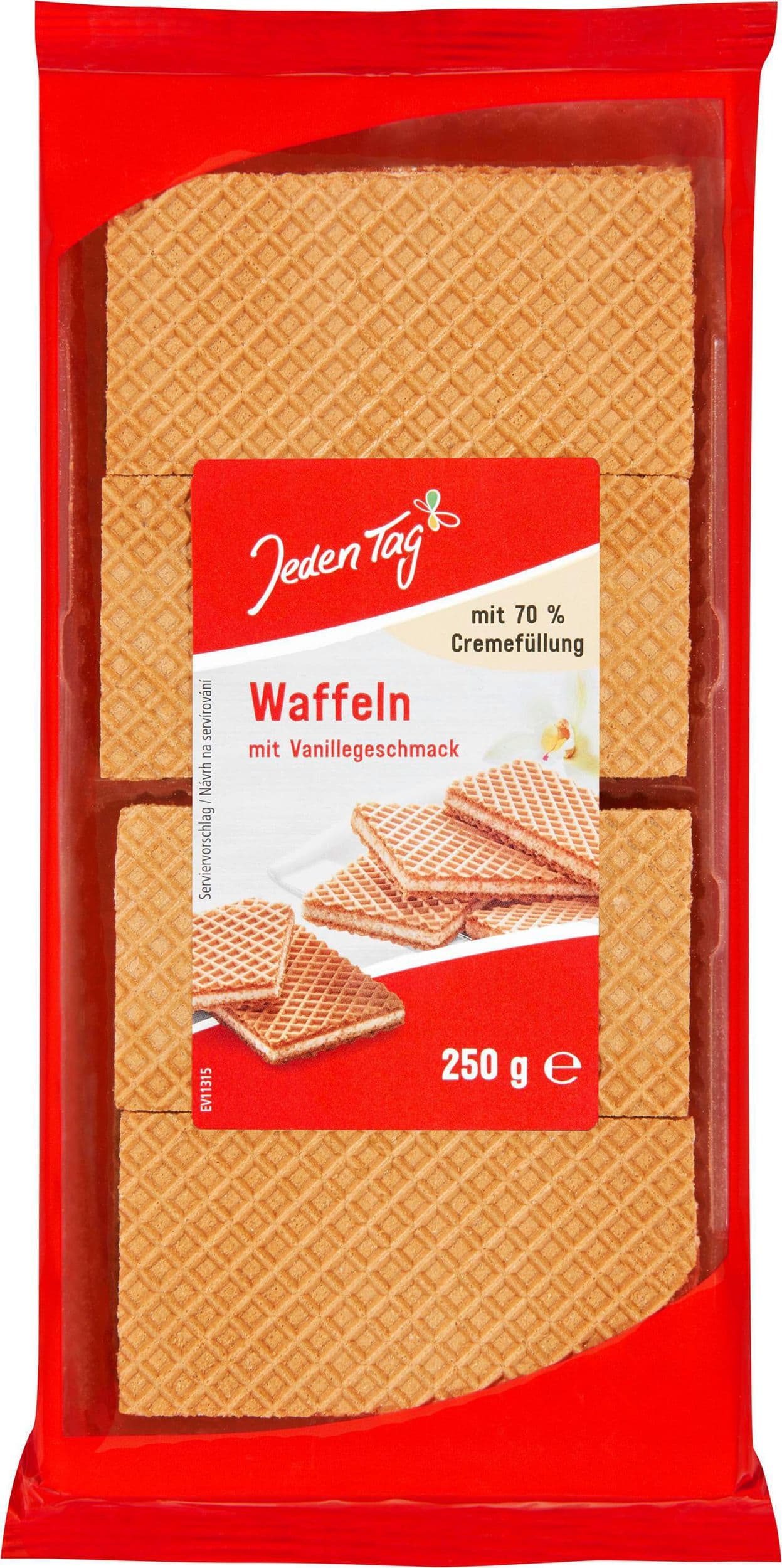 Jeden Tag Vafle s vanilkovou příchutí 250g