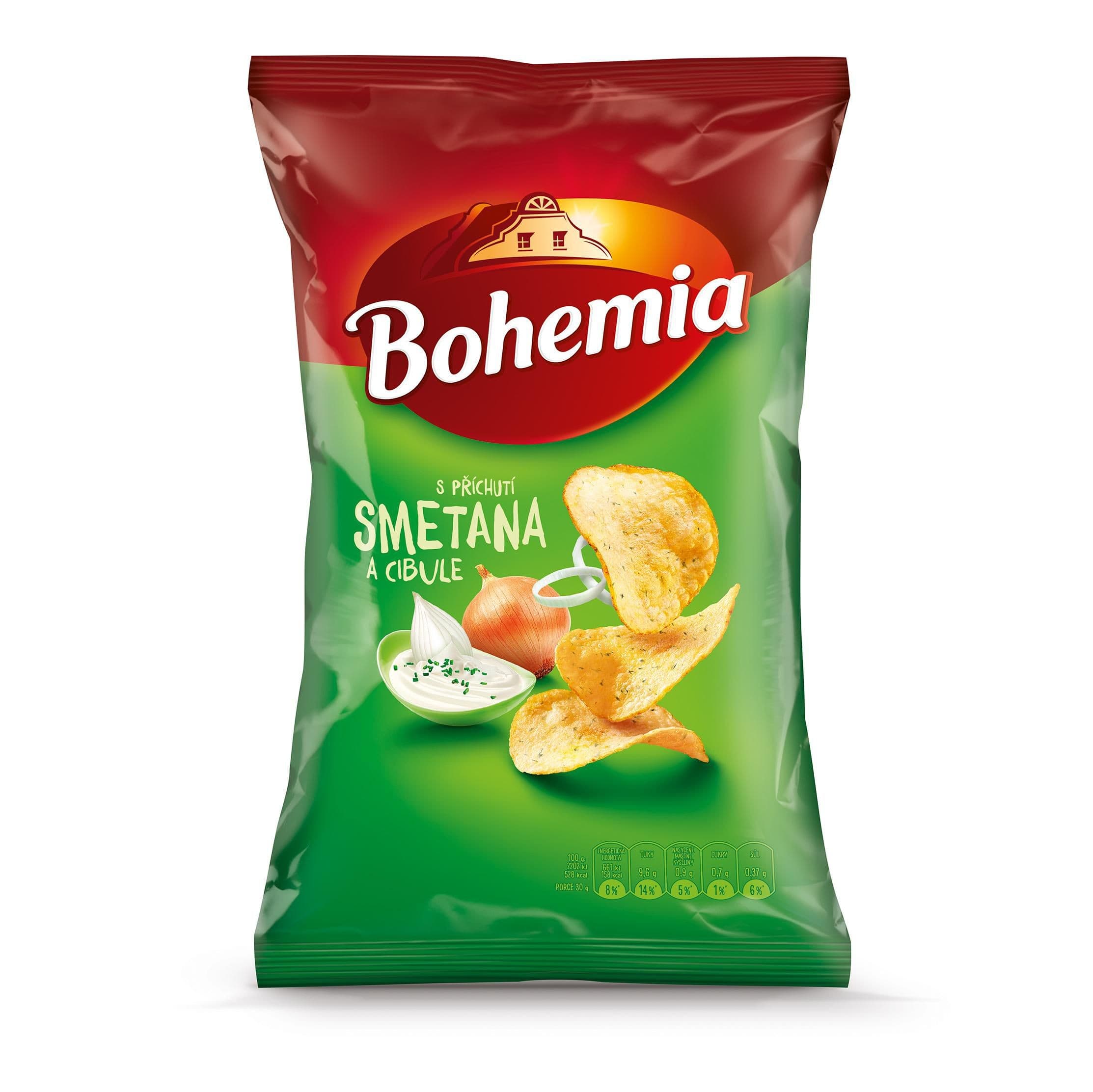 Bohemia Chips smetana a cibule 130g