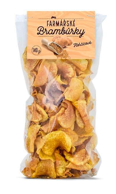 Farmářské brambůrky hořčicové 140g