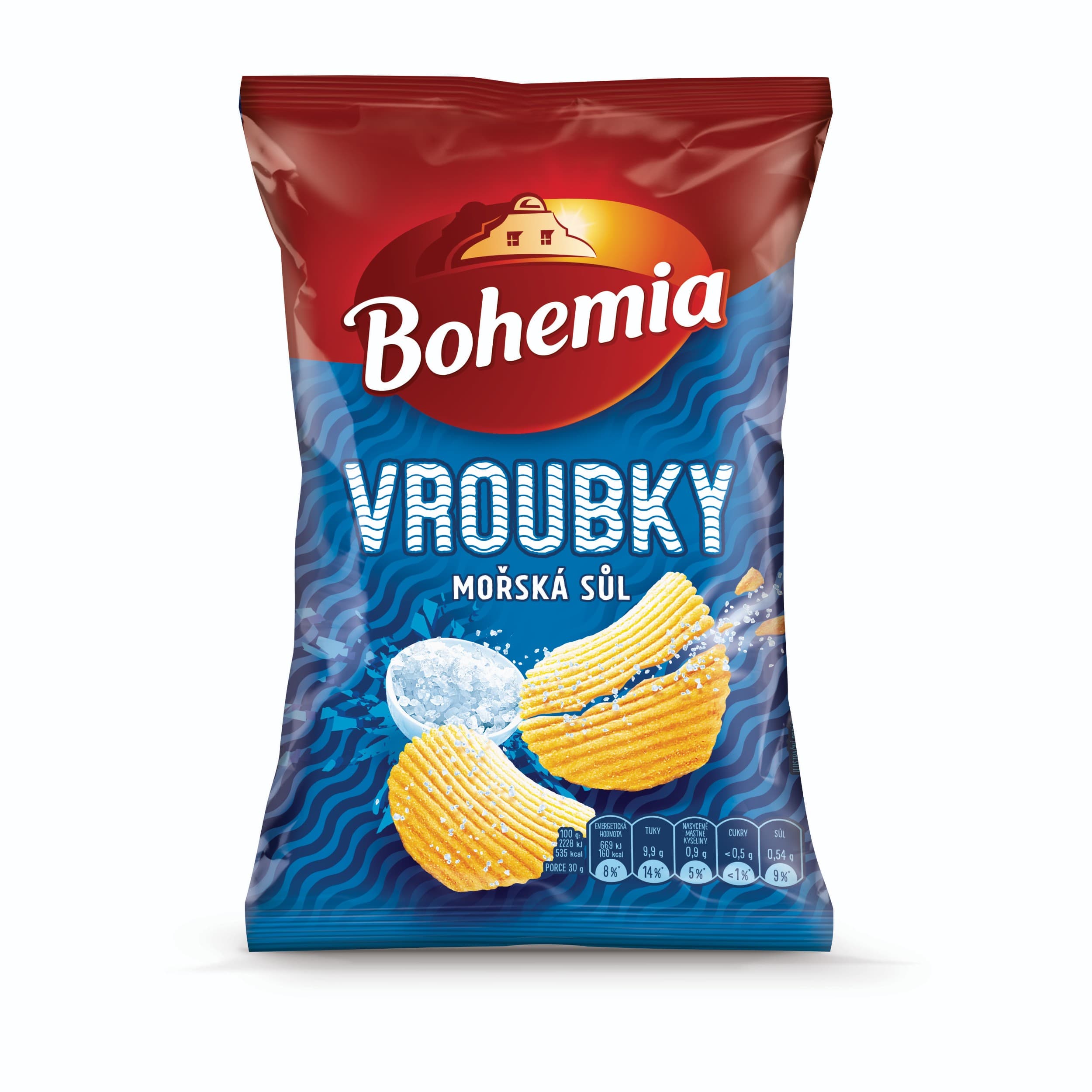 Bohemia Vroubky mořská sůl 55g