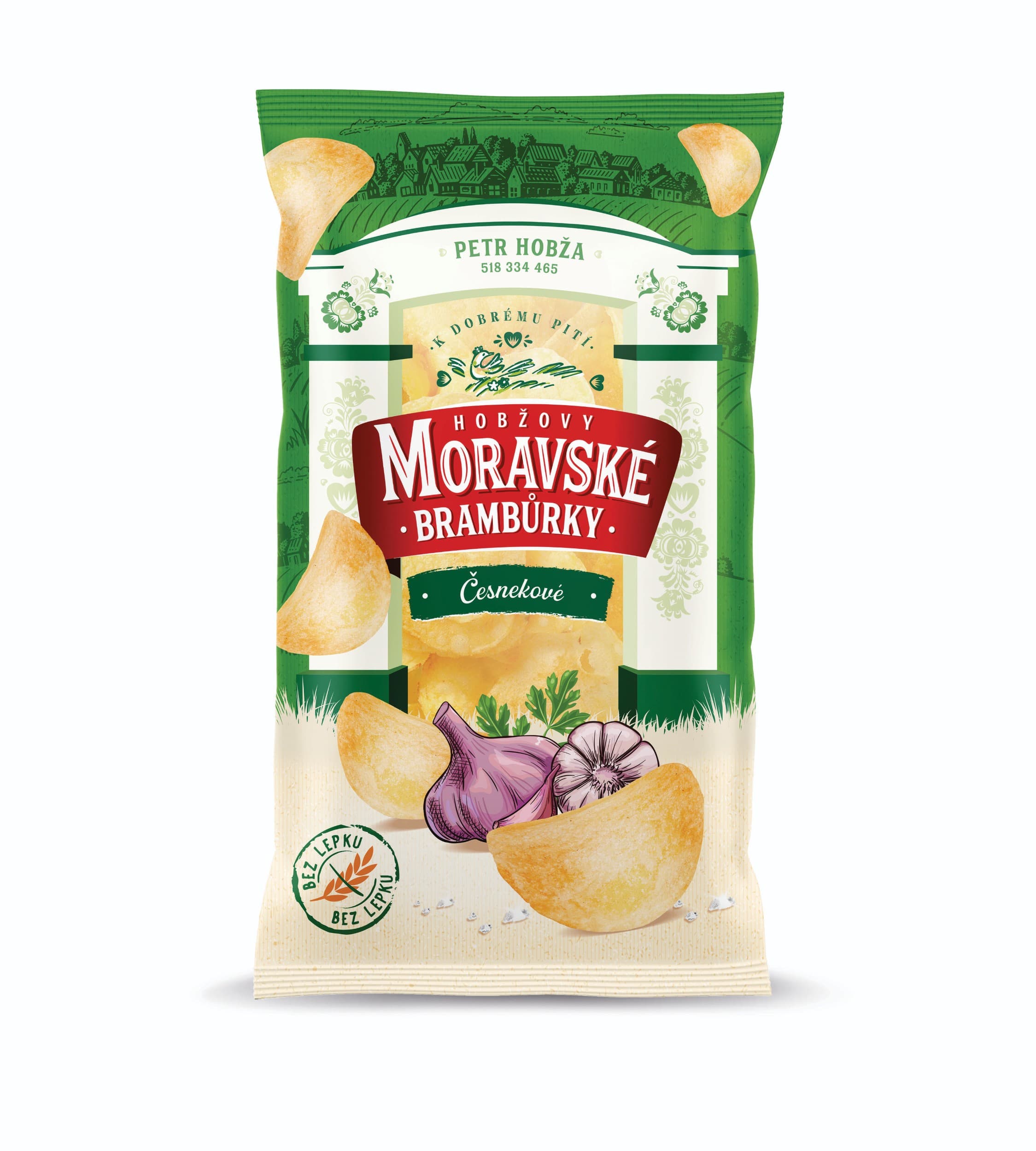 Moravské Brambůrky Česnekové 175 g