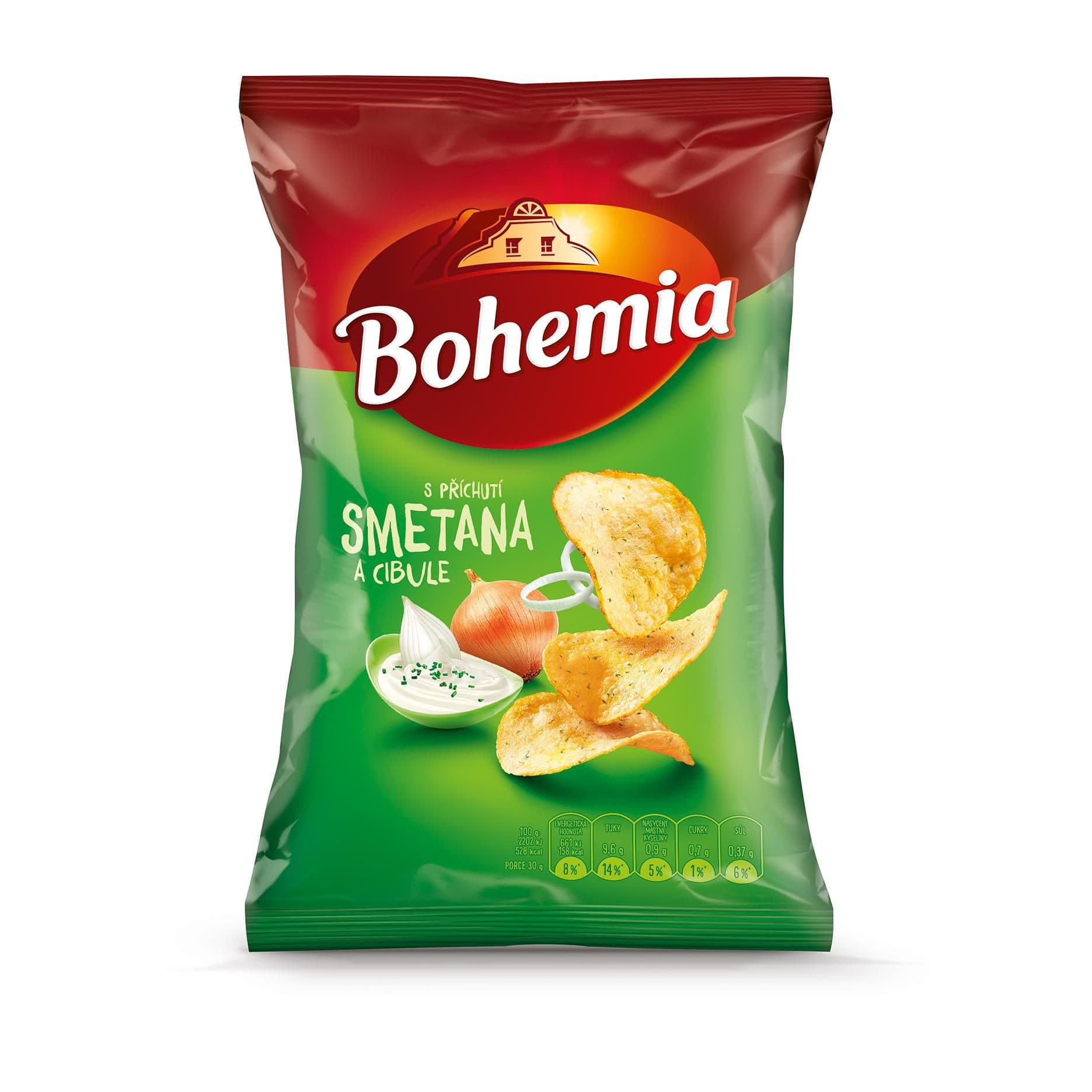 Bohemia Chips smetana a cibule 60g
