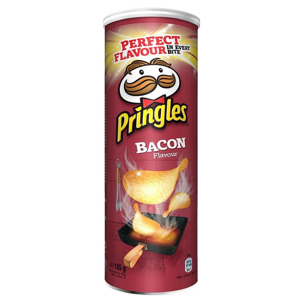 Pringles Křupavý pikantní snack s příchutí slaniny 165 g