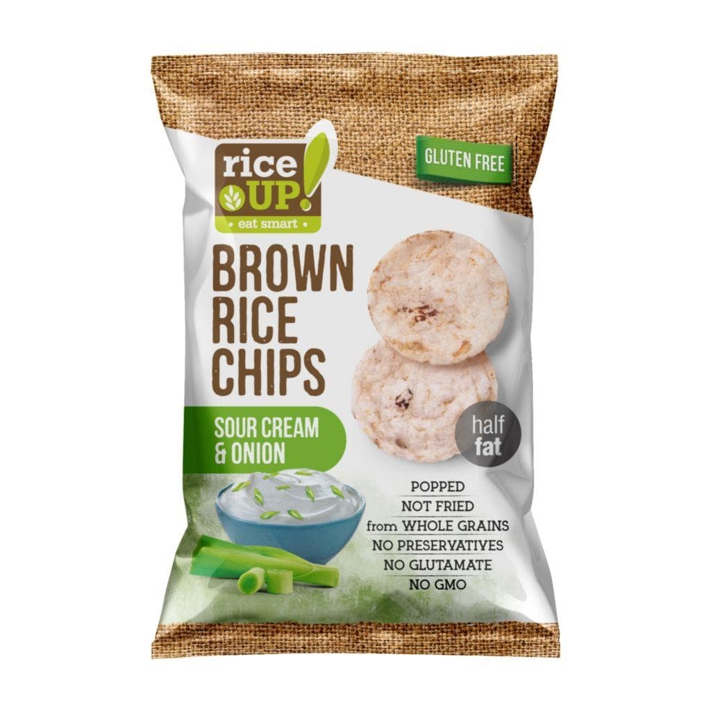 Rice Up Rýžové chipsy smetana, cibule 60g