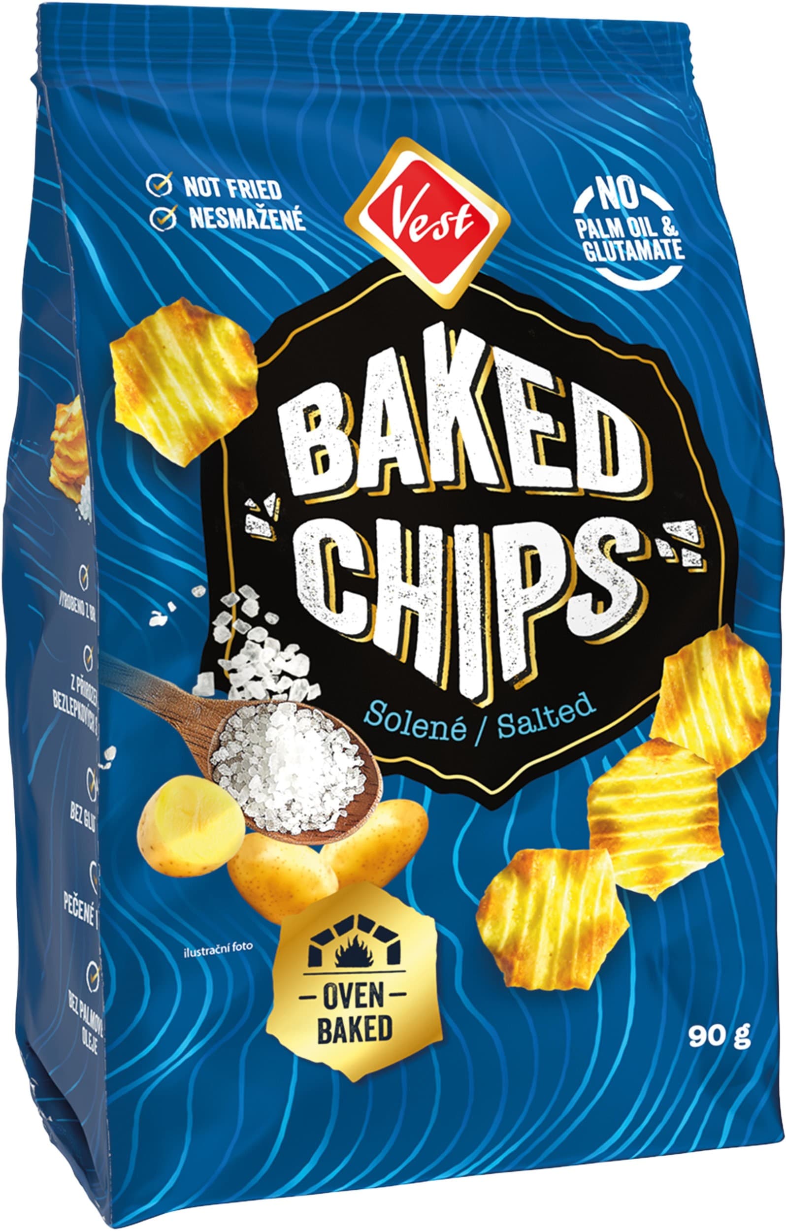Vest Baked chips solené 90g