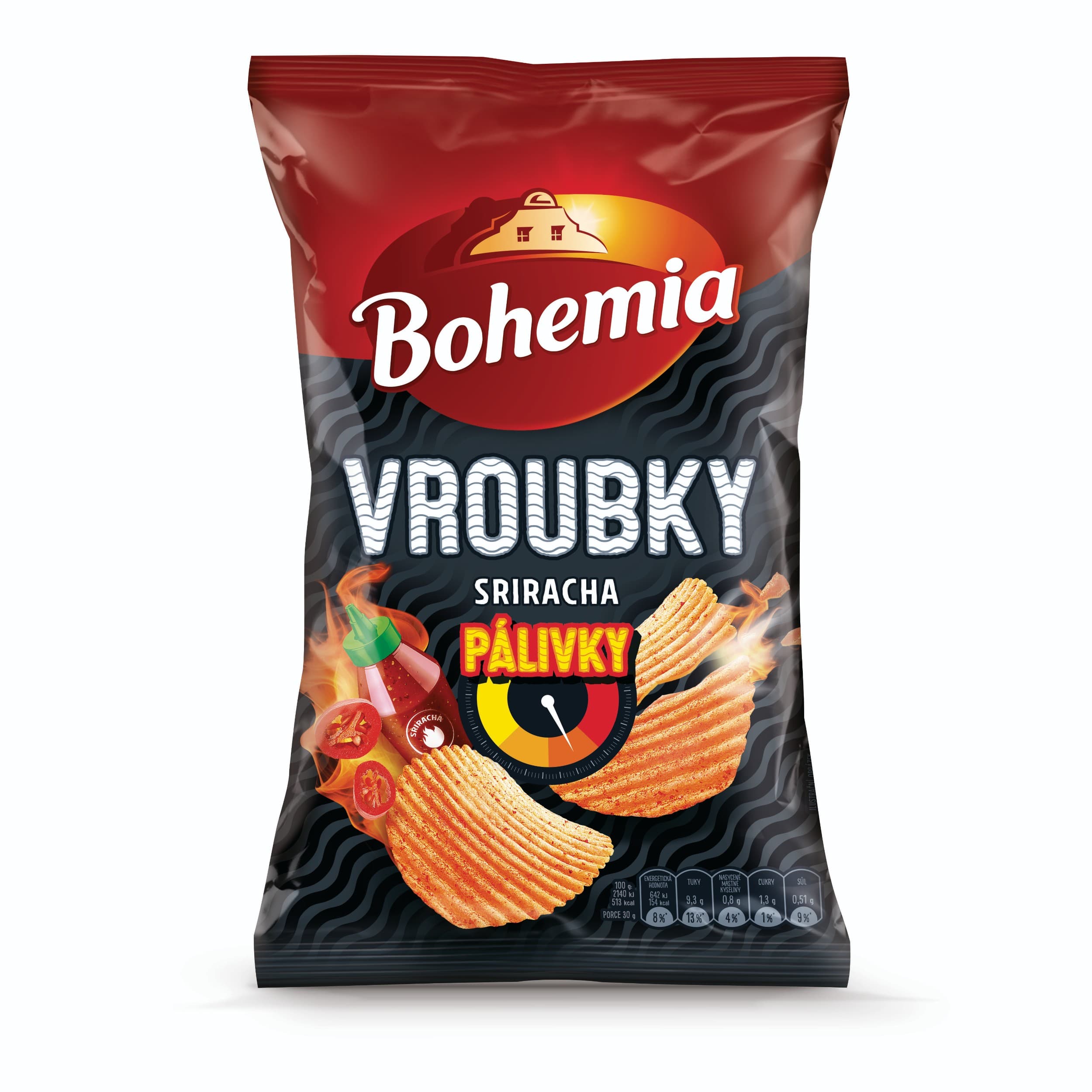 Bohemia Vroubky PÁLIVKY Sriracha 120g