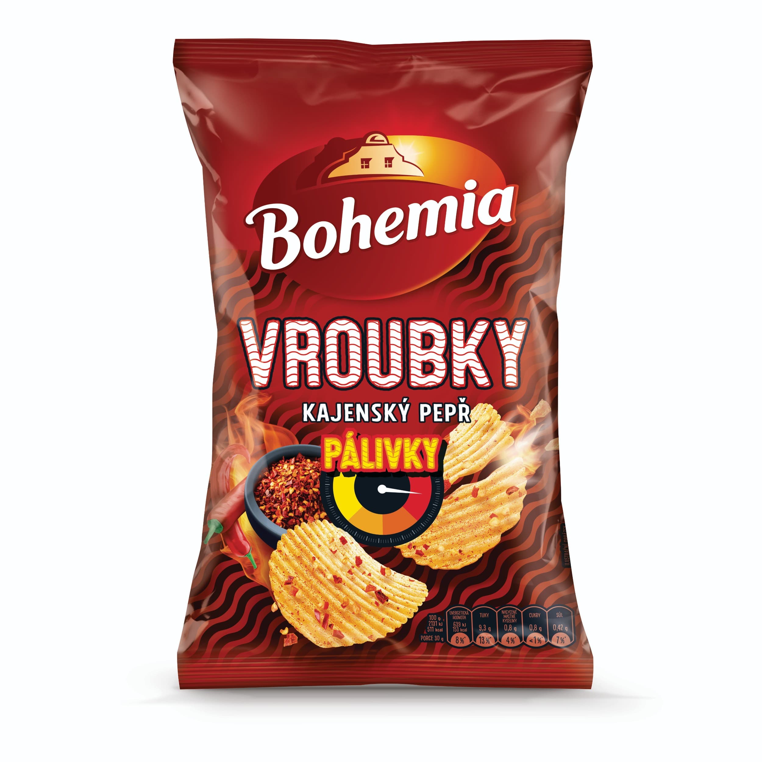 Bohemia Vroubky PÁLIVKY Kajenský pepř 120g