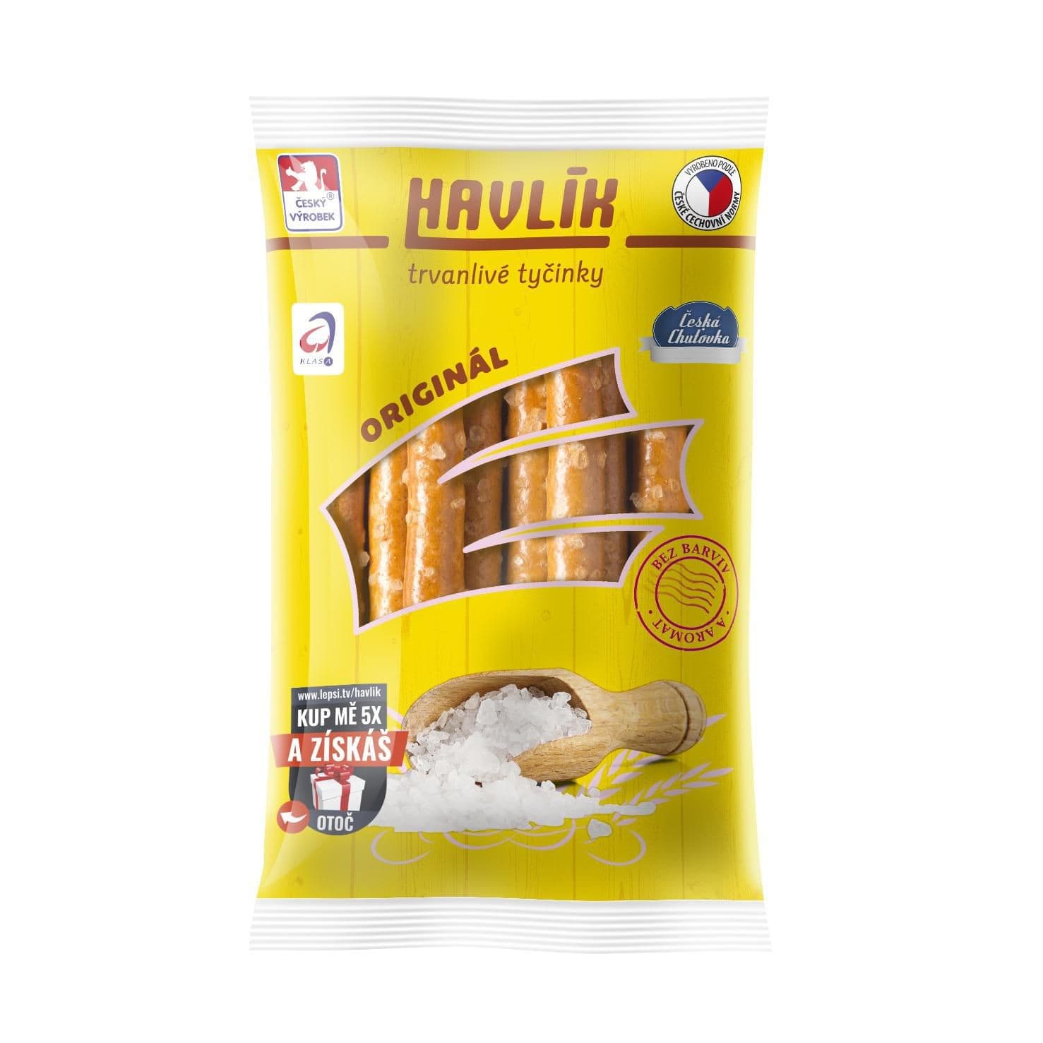 Havlík Originál trvanlivé tyčinky se sýrem a solí 90 g Originál