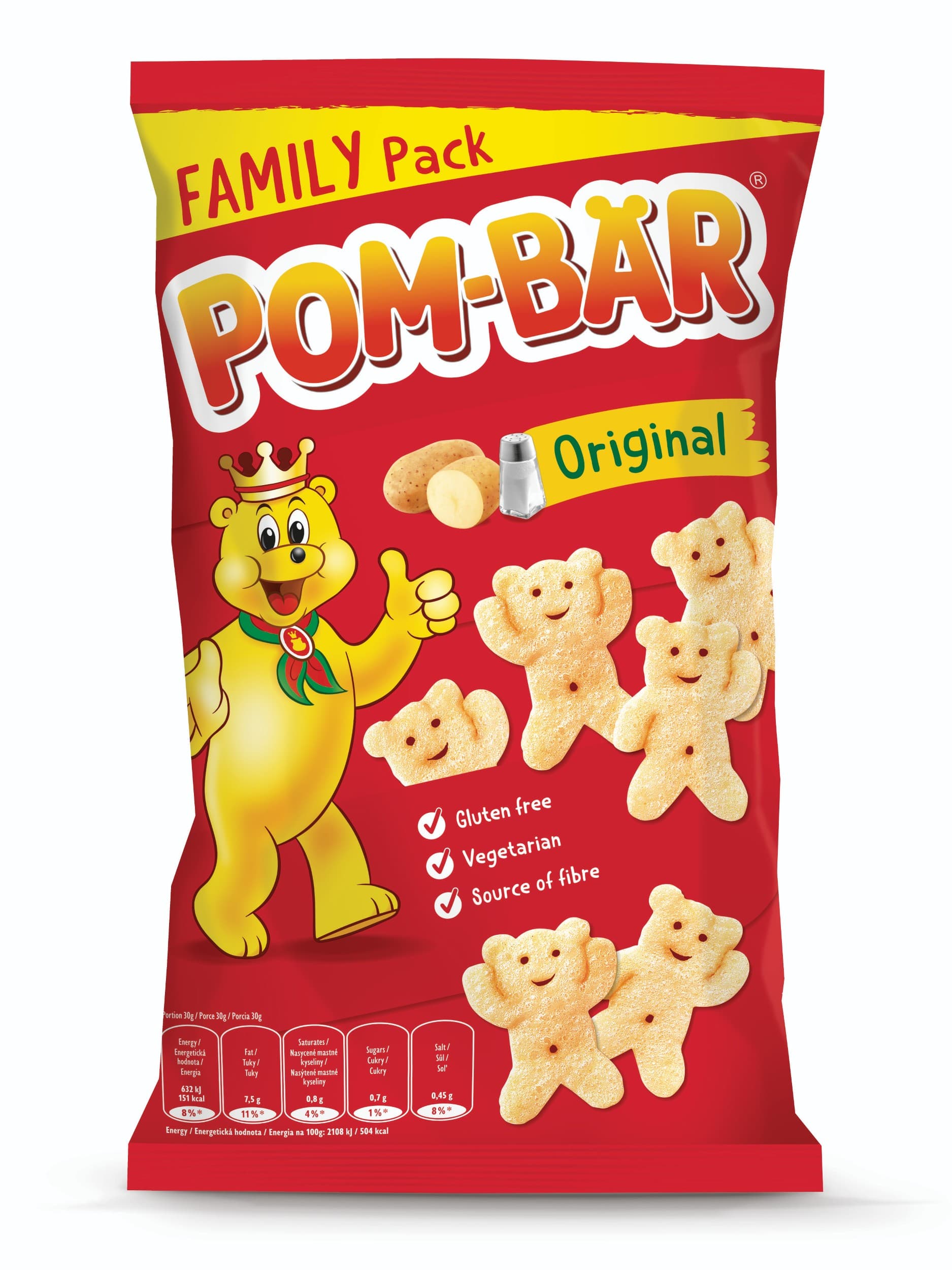 Pom-Bär Original smažený bramborový snack solený 110 g