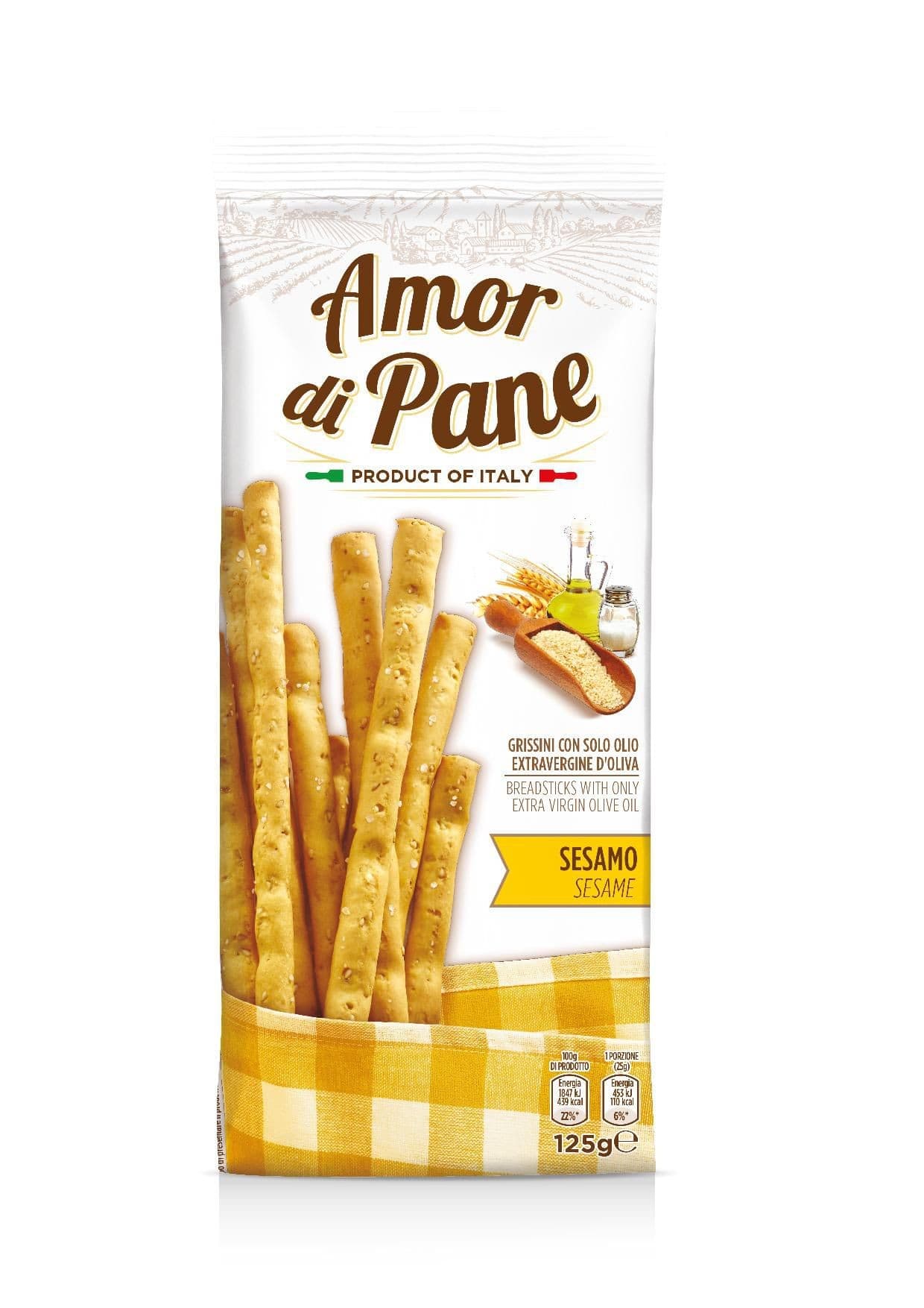 Grissini Amor di Pane Sesame 125g