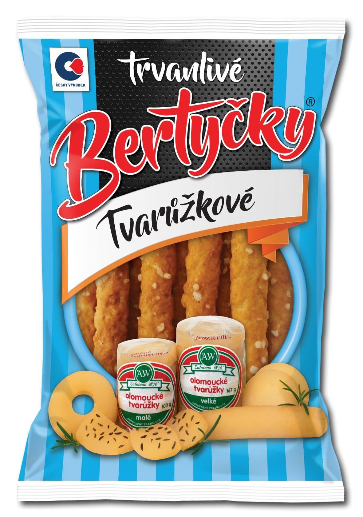 Bertyčky tvarůžkové 90g