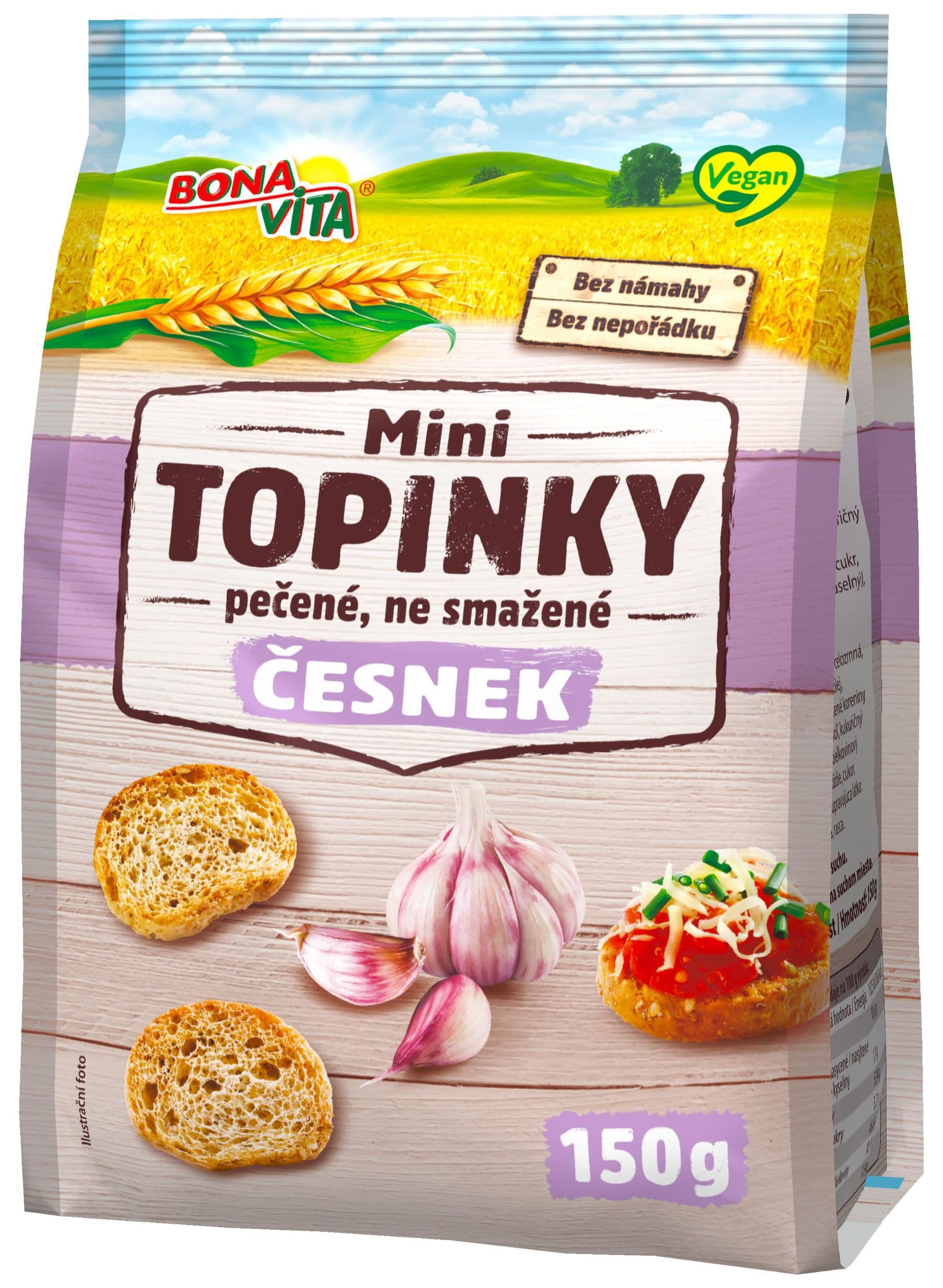 Bona Vita Mini topinky česnek 150g