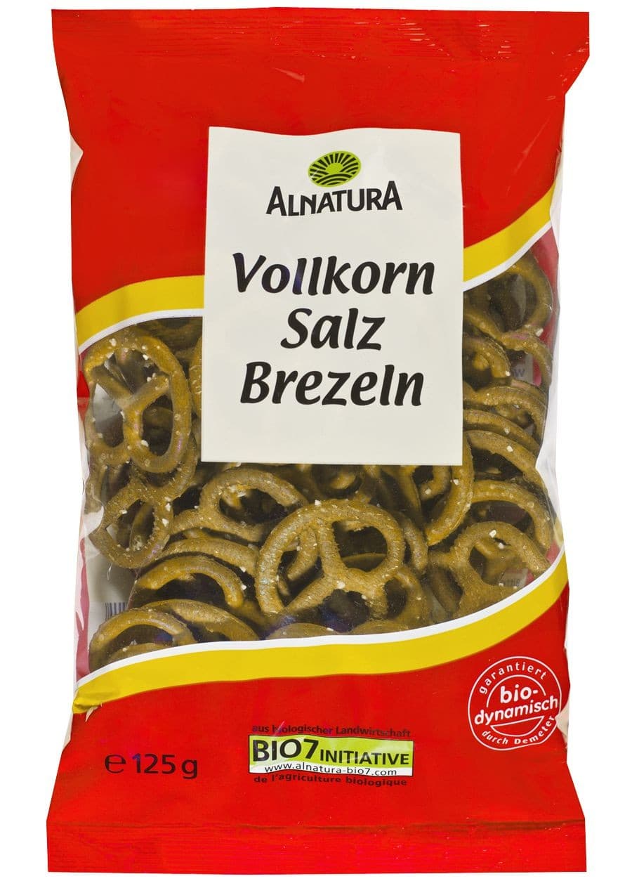 Alnatura BIO Celozrnné slané preclíky 125 g