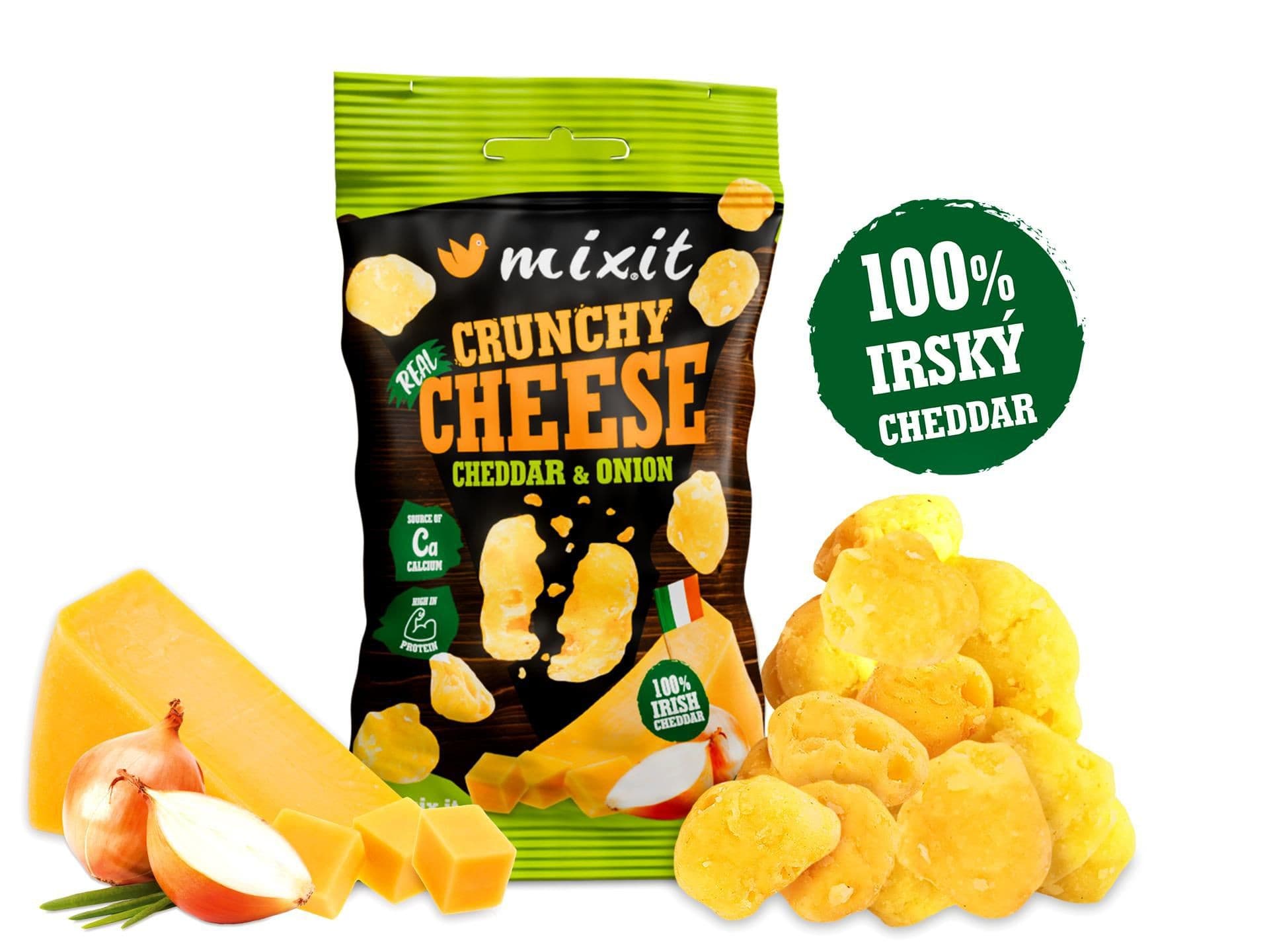 Mixit Křupavý sýr do kapsy - Irský cheddar & cibule 20g