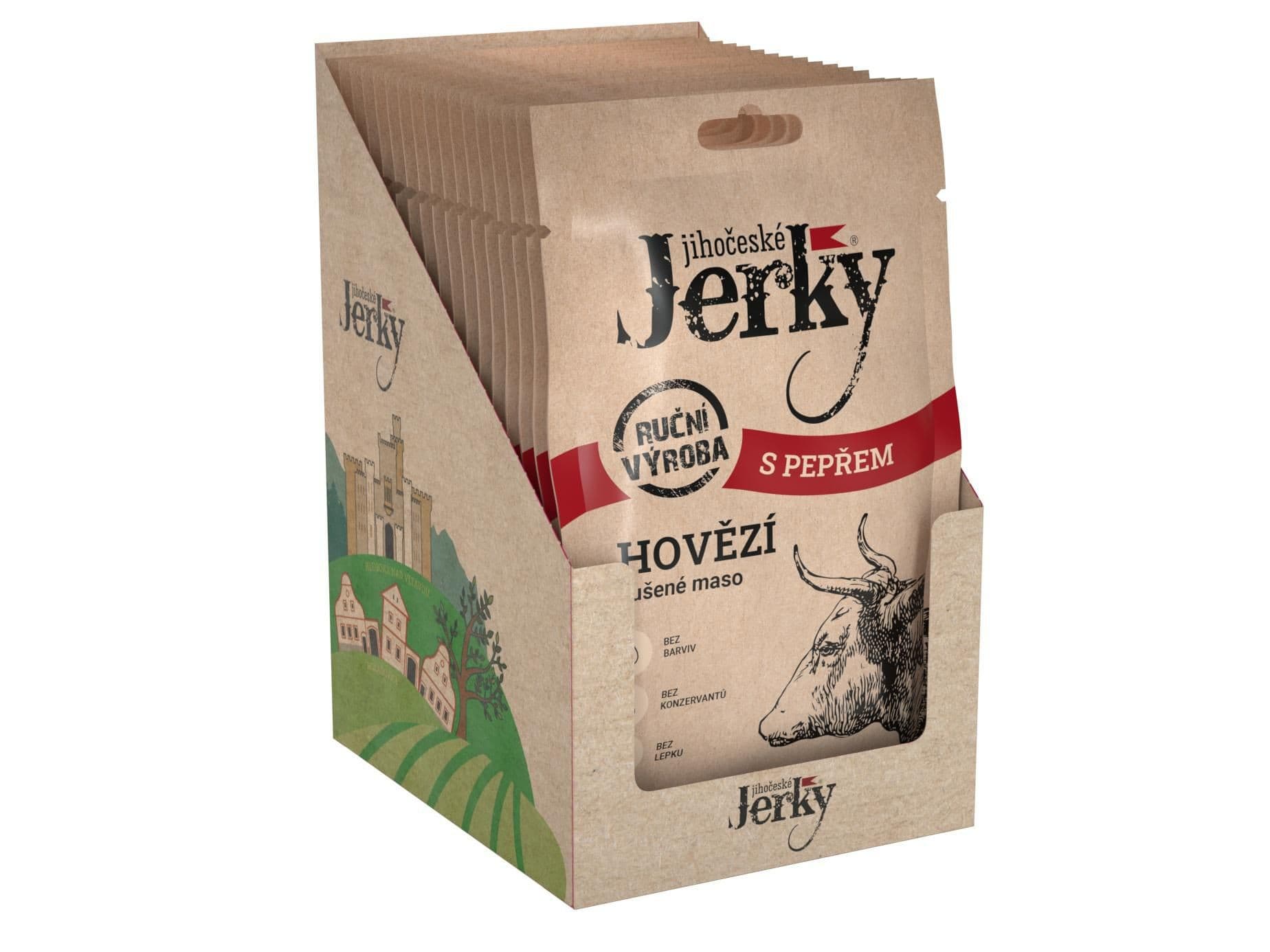 Jihočeské jerky Hovězí s pepřem 20g