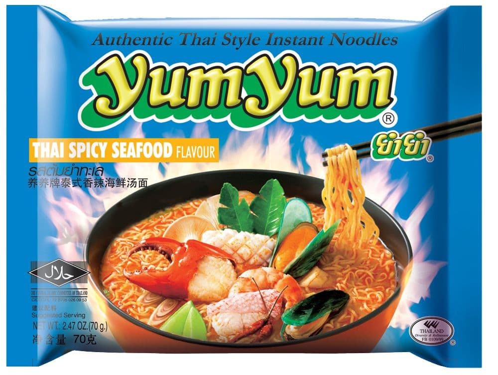 YumYum Instantní nudlová polévka s příchutí mořských plodů 70 g