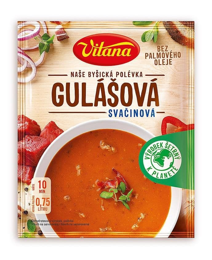 Vitana Gulášová svačinová polévka 95g
