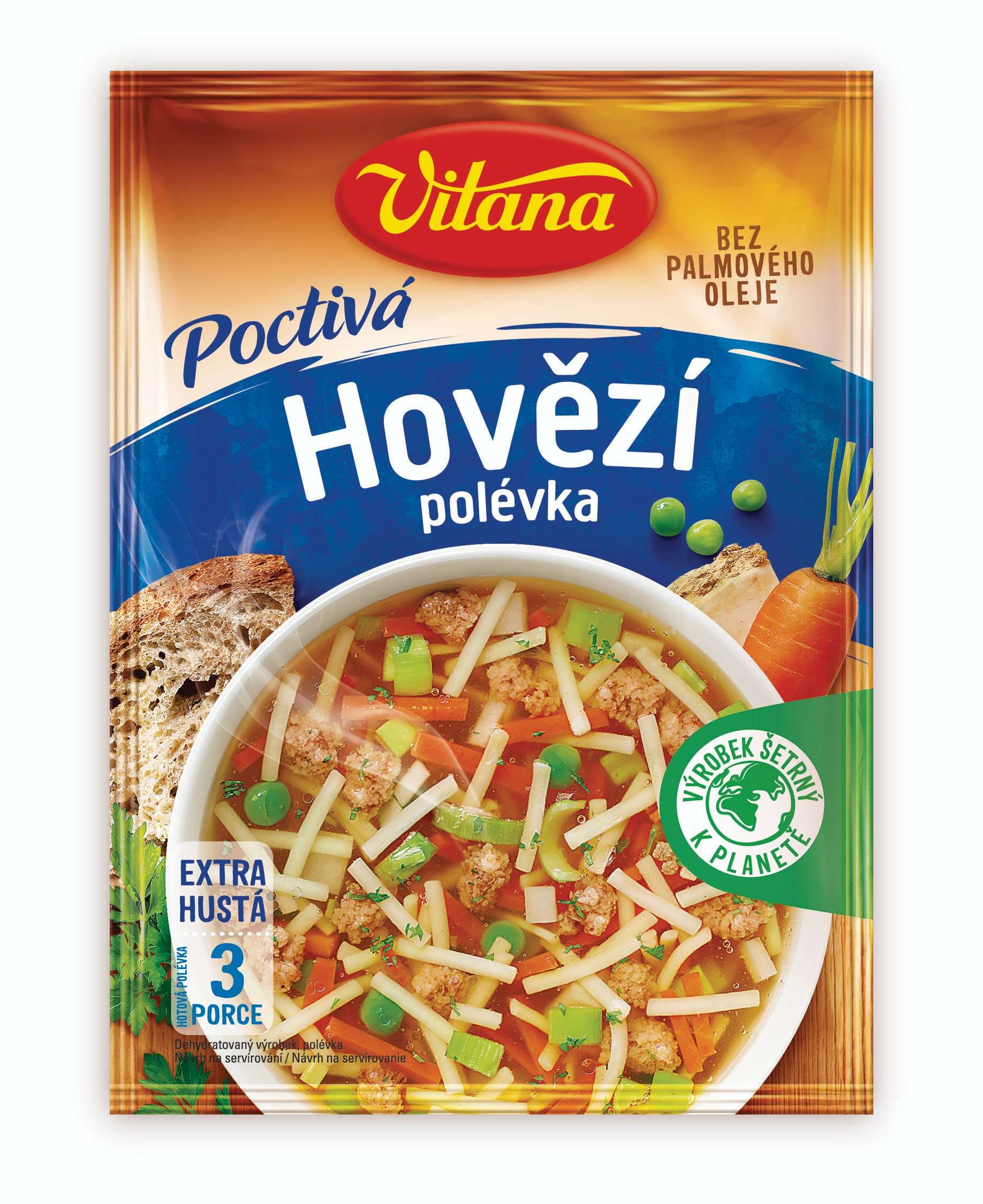 Vitana Poctivá hovězí polévka 78g