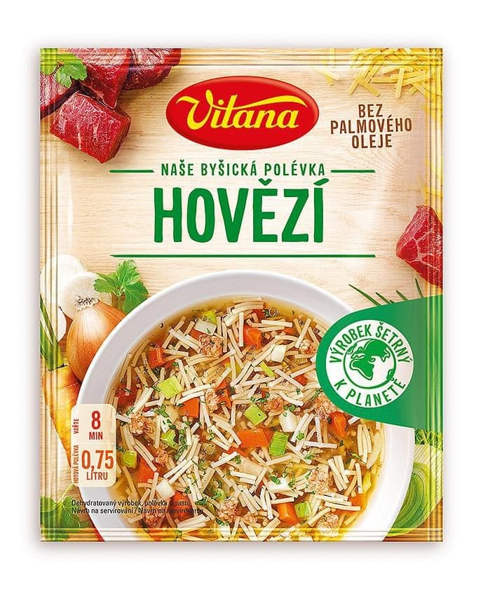 Vitana Naše byšická polévka hovězí 58g