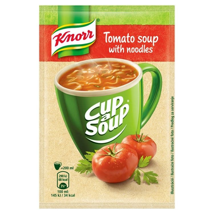 Knorr Cup a Soup Rajská instantní polévka s nudlemi 19 g