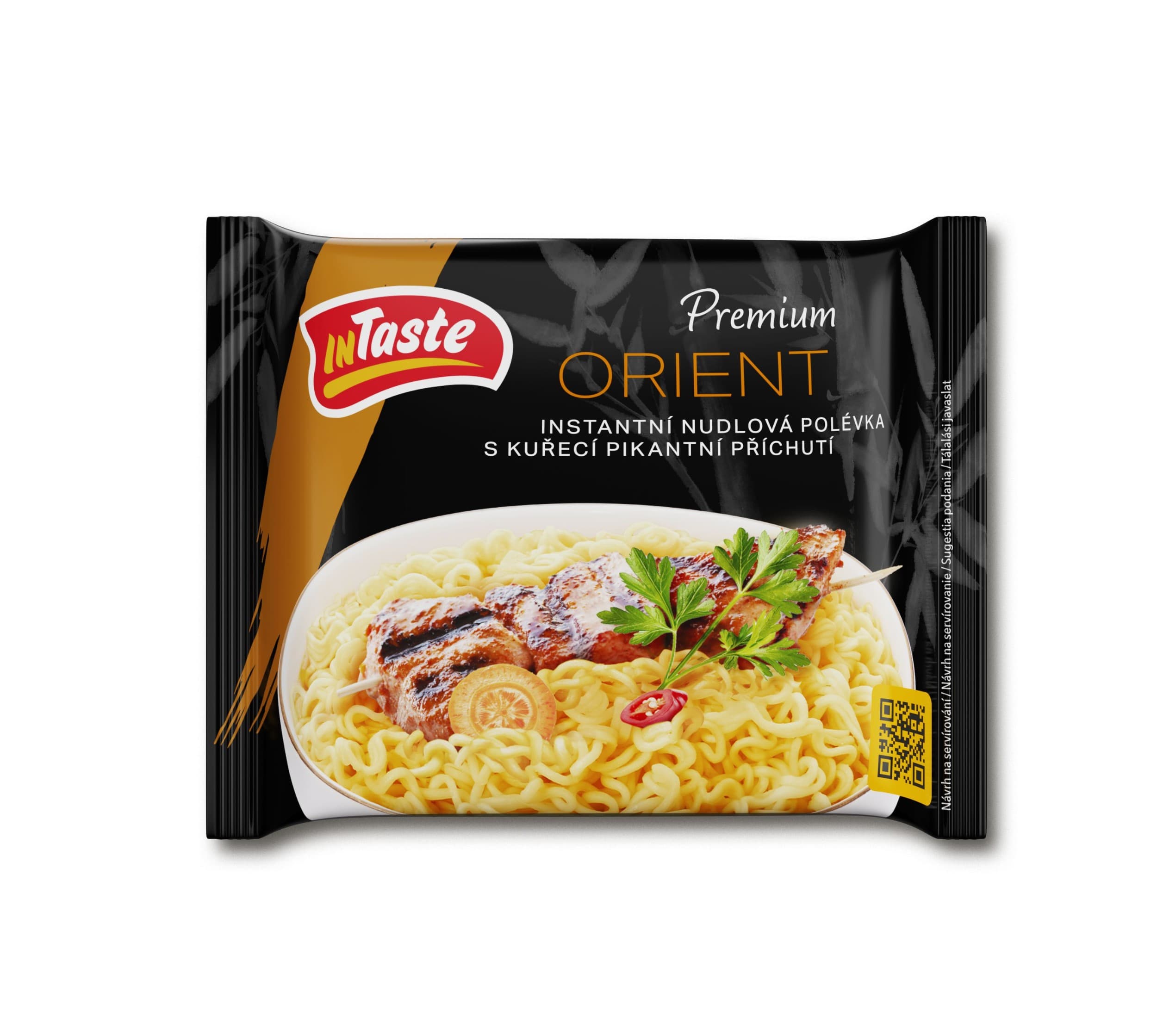 InTaste Premium Instantní nudlová polévka kuřecí, pikantní příchuť 70 g