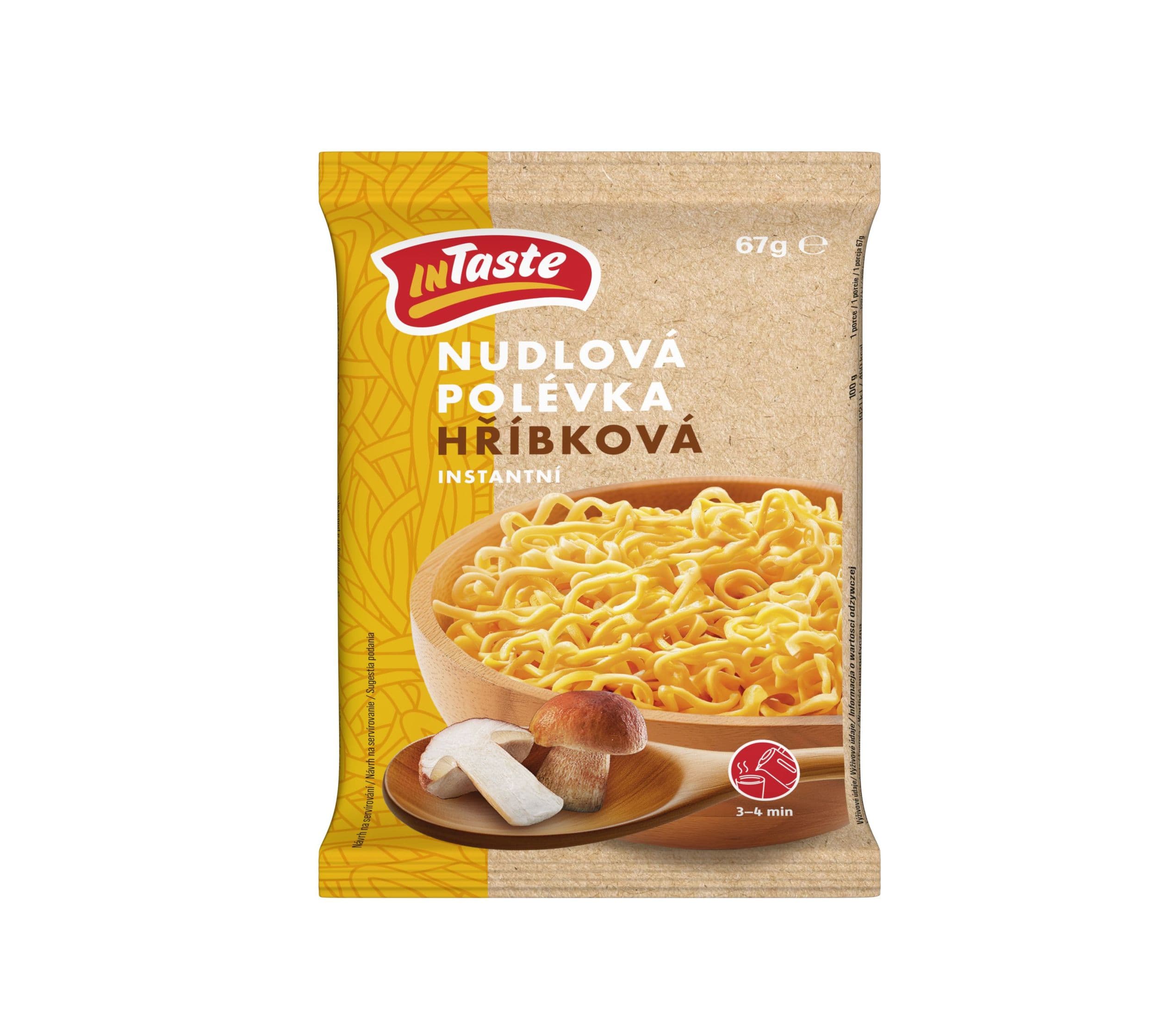 InTaste Instantní nudlová polévka hříbková 67 g