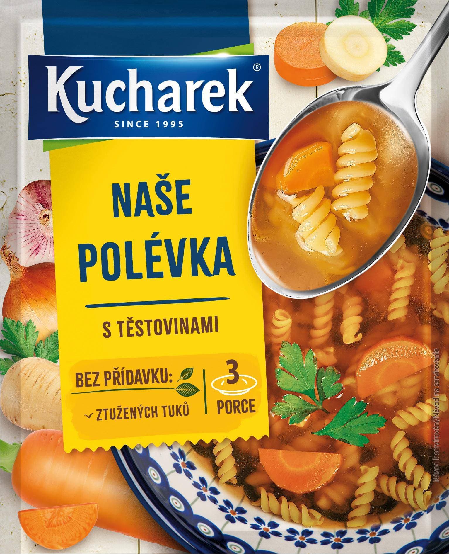 Kucharek Naše Polévka s těstovinami 47g