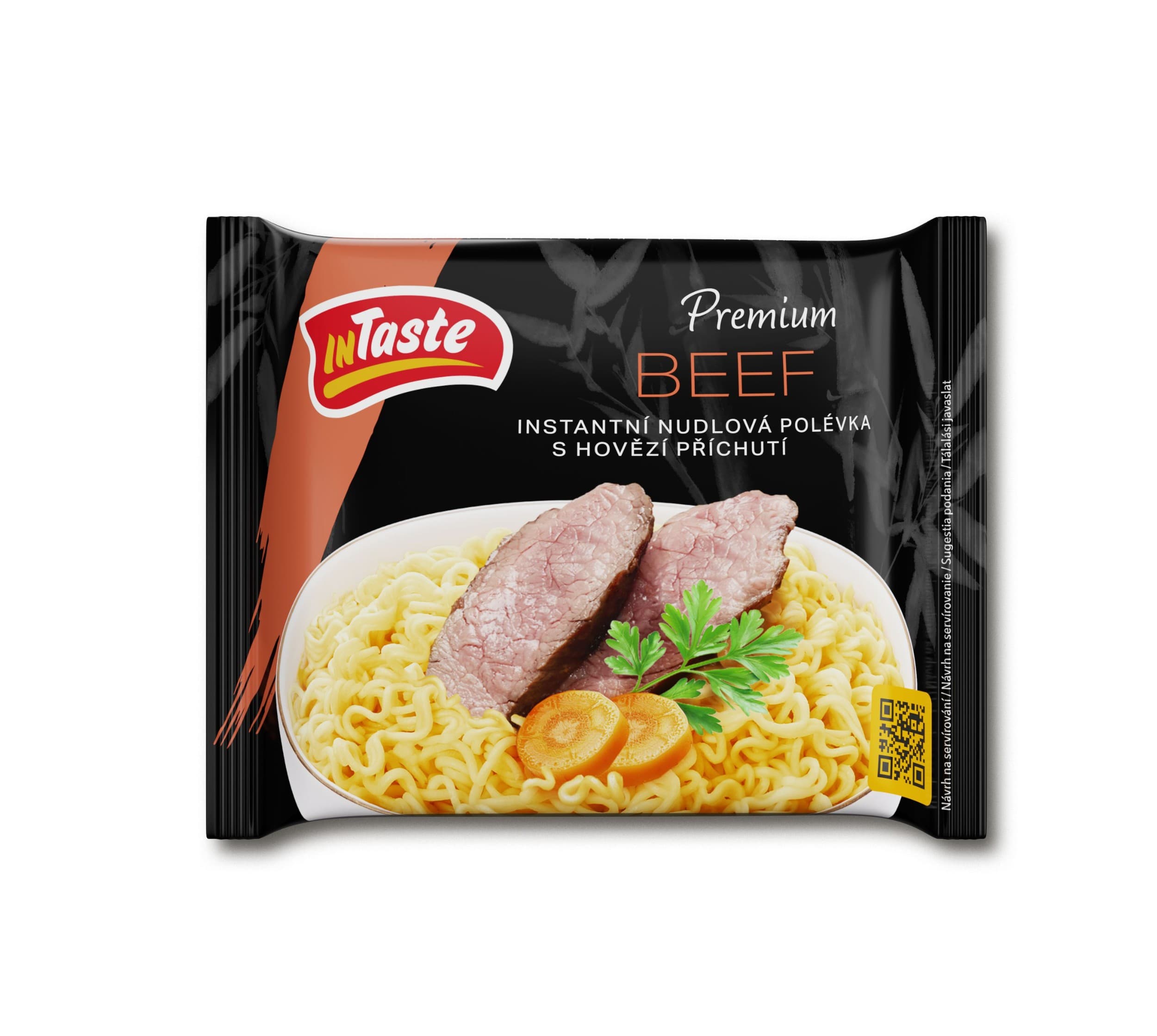 InTaste Premium Instantní nudlová polévka hovězí příchuť 70 g