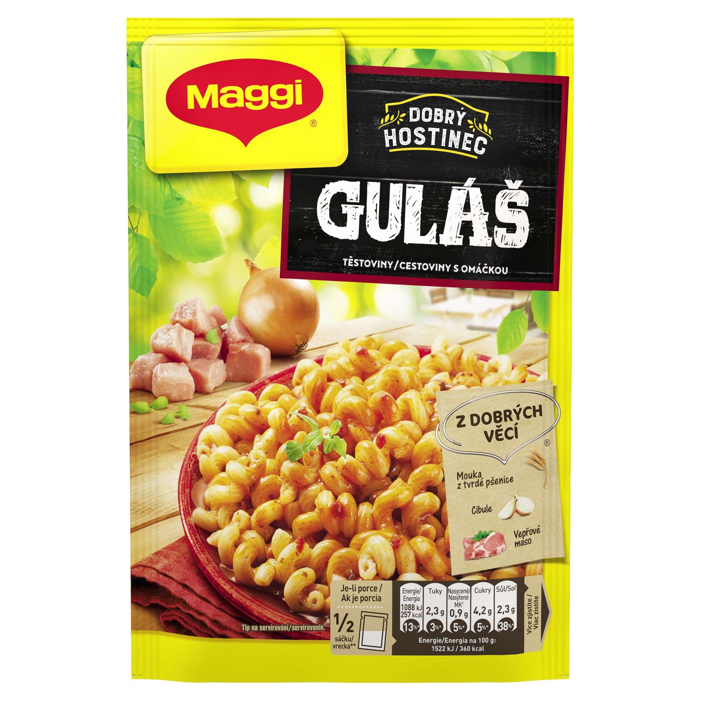Maggi Dobrý Hostinec Guláš těstoviny s omáčkou sáček 143 g