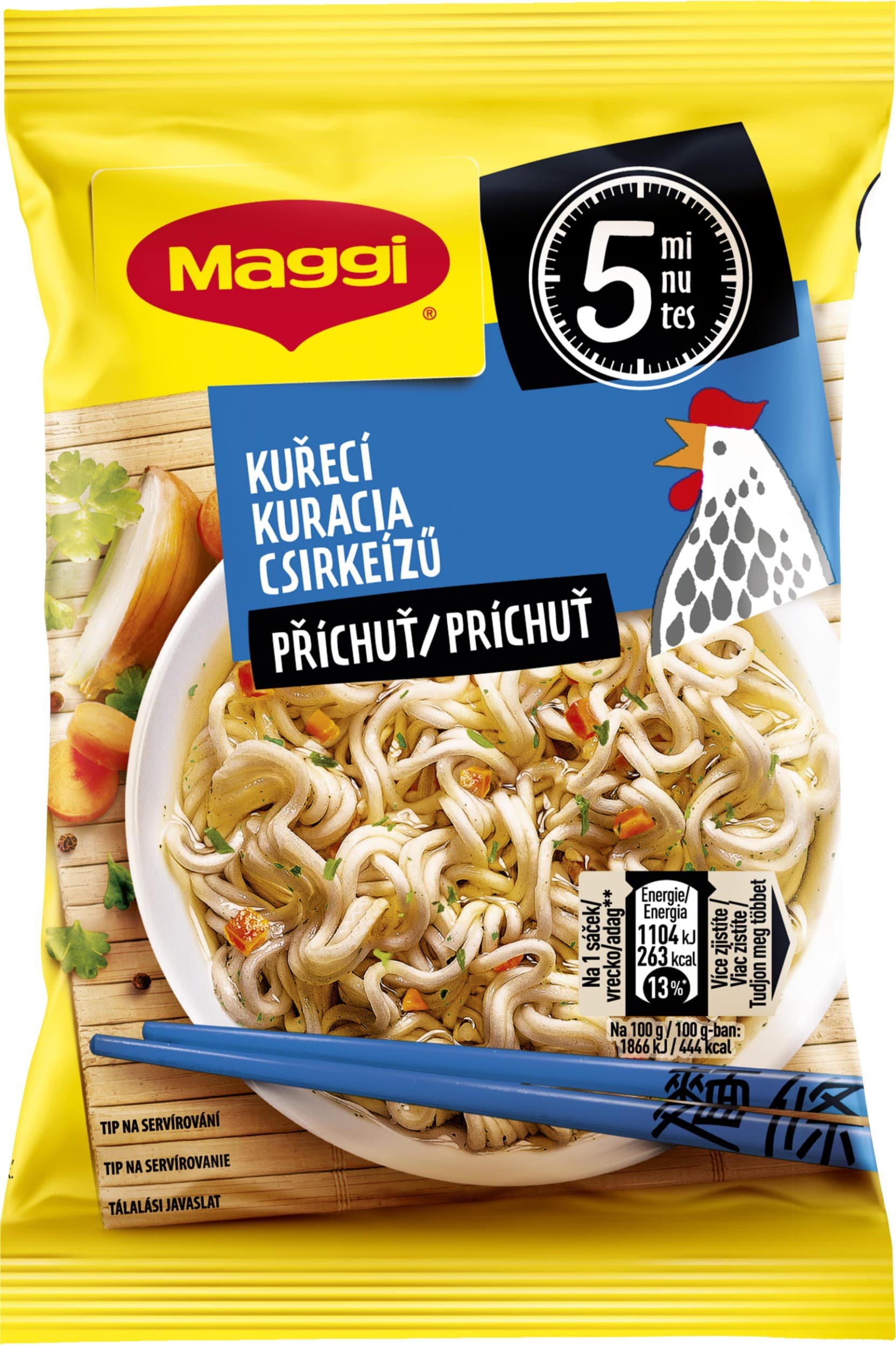 Maggi Chutná pauza Instantní nudle s kuřecí příchutí sáček 59,2 g