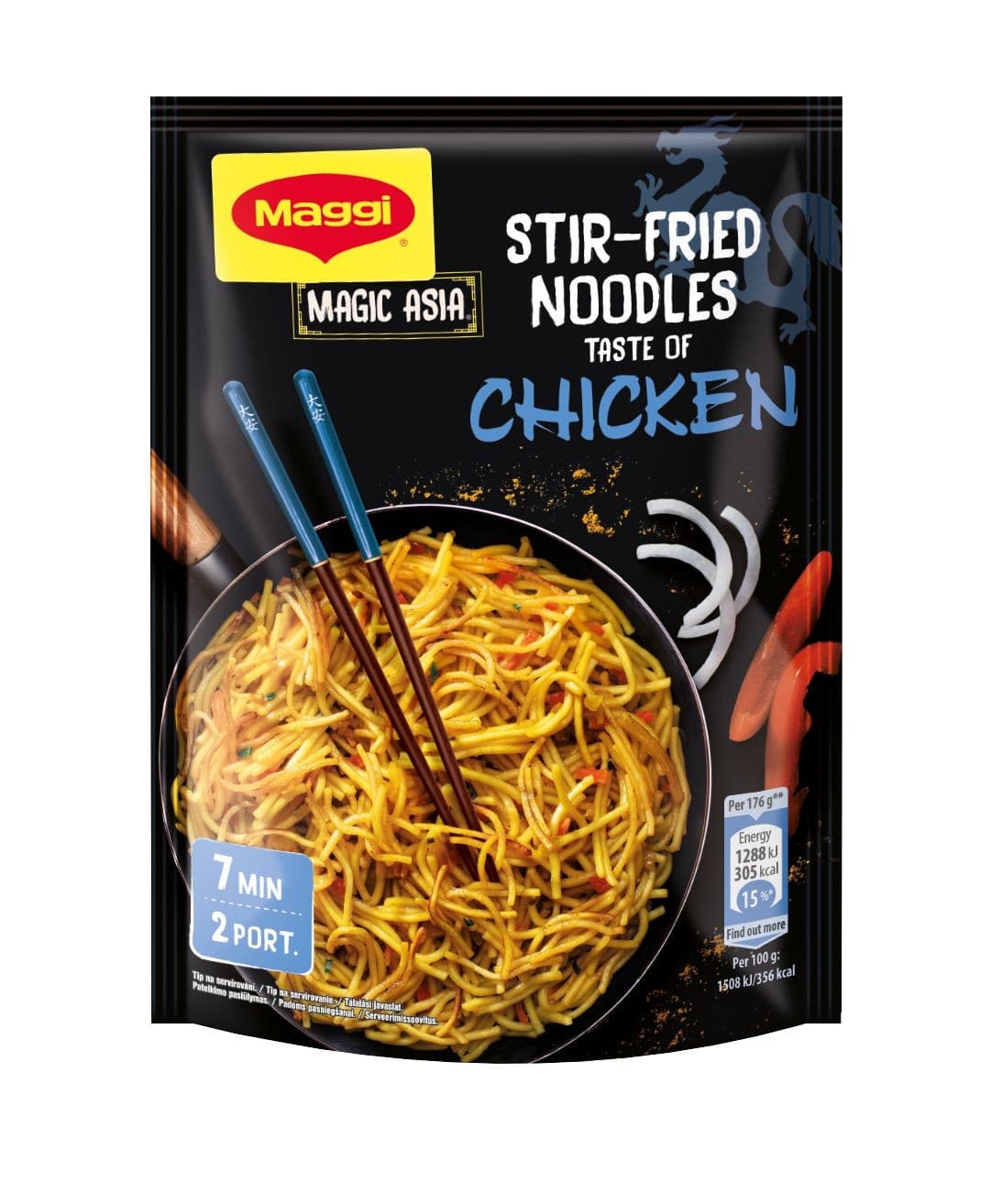 Maggi Magic Asia Smažené nudle s kuřecí příchutí 121g
