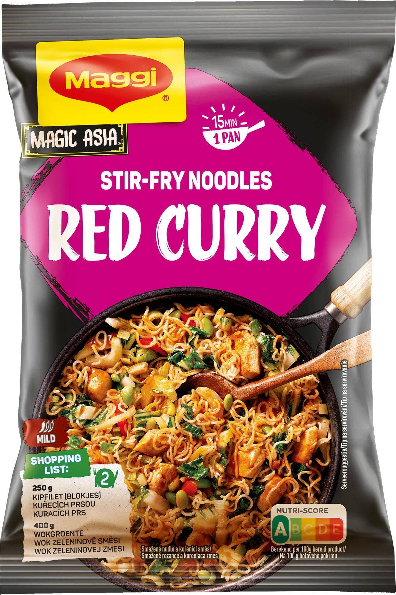 Maggi Magic Asia Nudle z pánve červené kari 185g