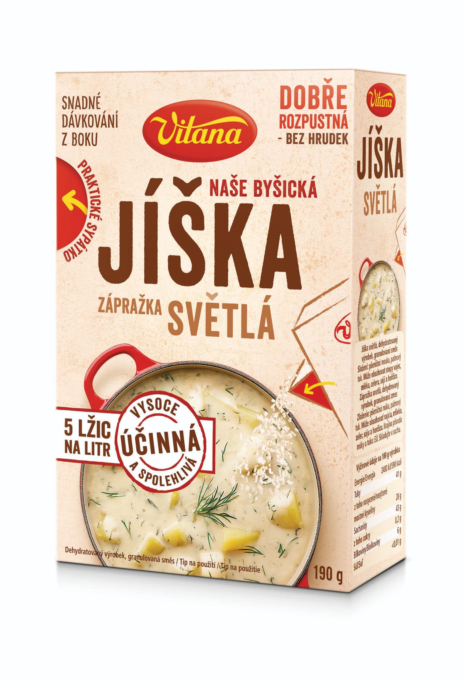 Vitana Jíška světlá, granulovaná směs 190g