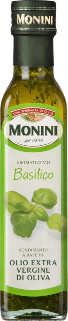 Monini Dresink s extra panenským olivovým olejem a bazalkou 250 ml