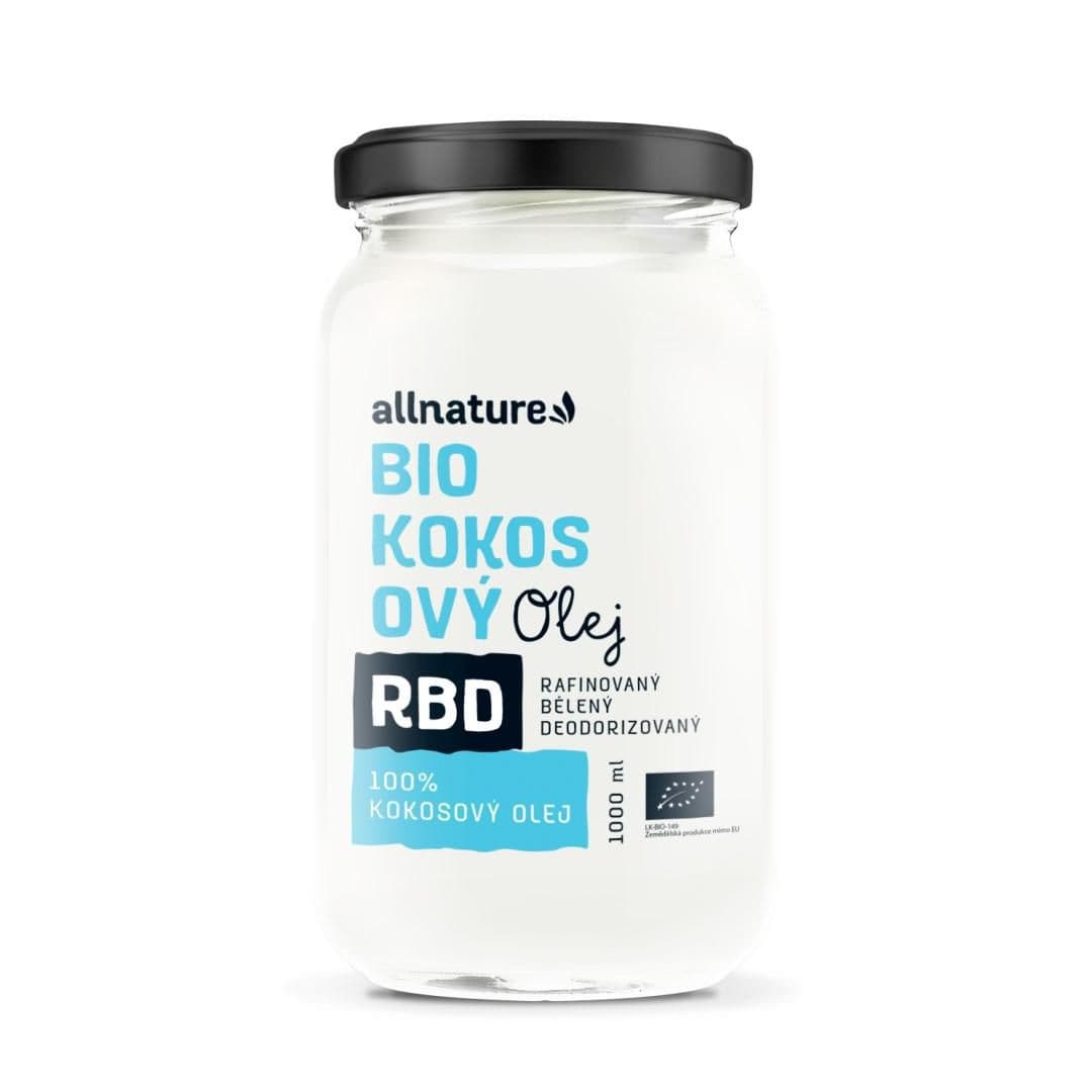 Allnature RBD Kokosový olej BIO bez vůně 1 l