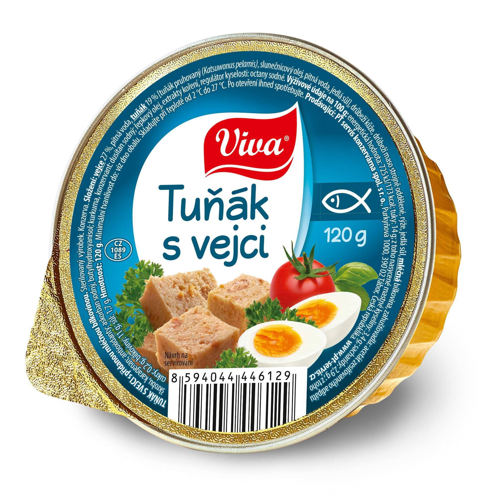 Viva Tuňák s vejci 120 g