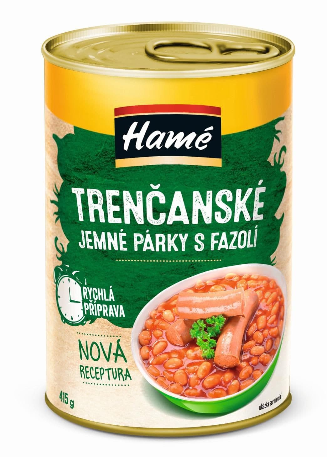 Hamé Trenčanské jemné párky s fazolí 410 g