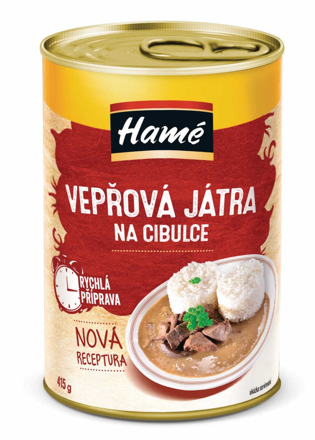 Hamé Vepřová játra na cibulce 415 g