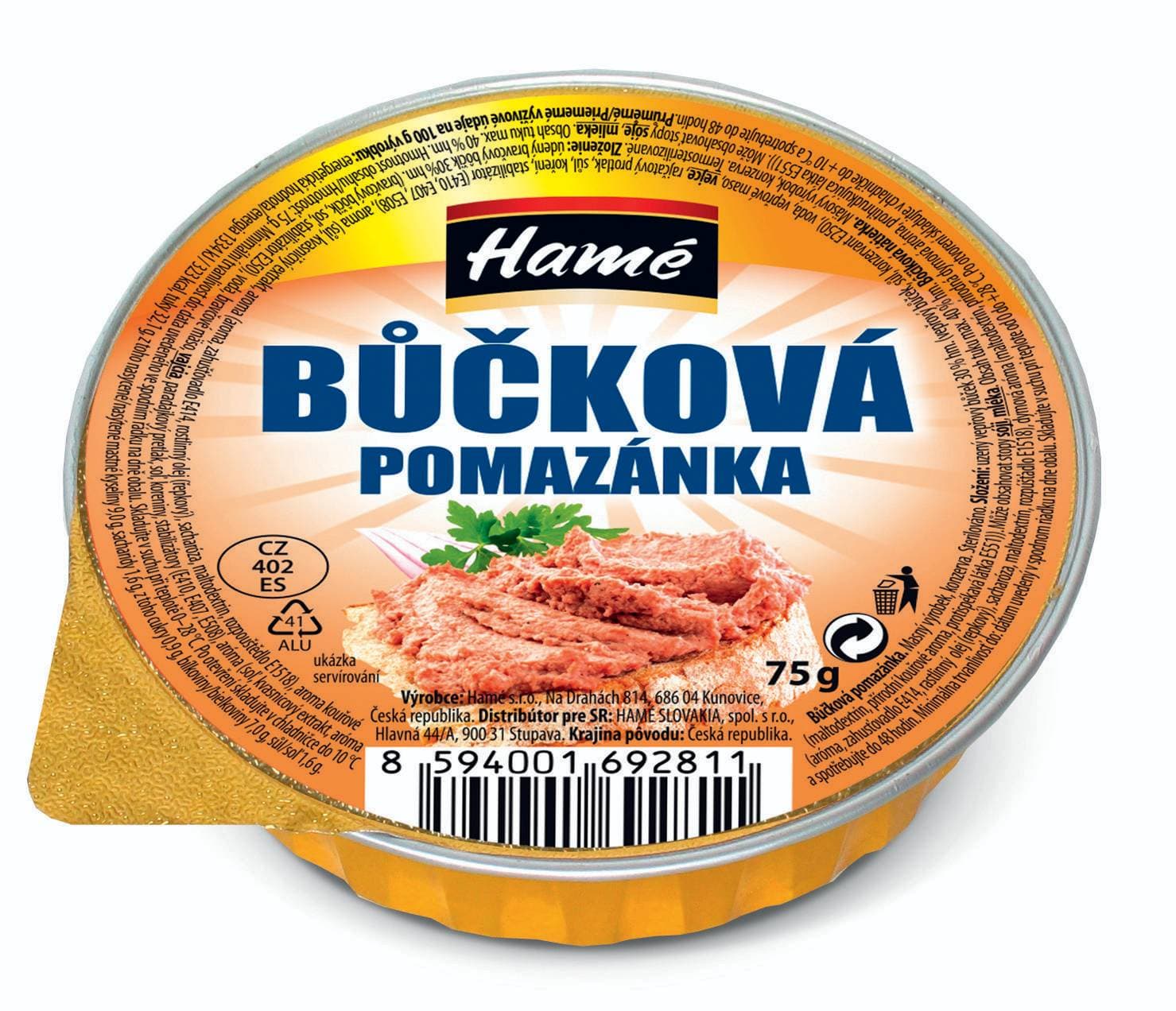 Hamé Bůčková pomazánka 75g