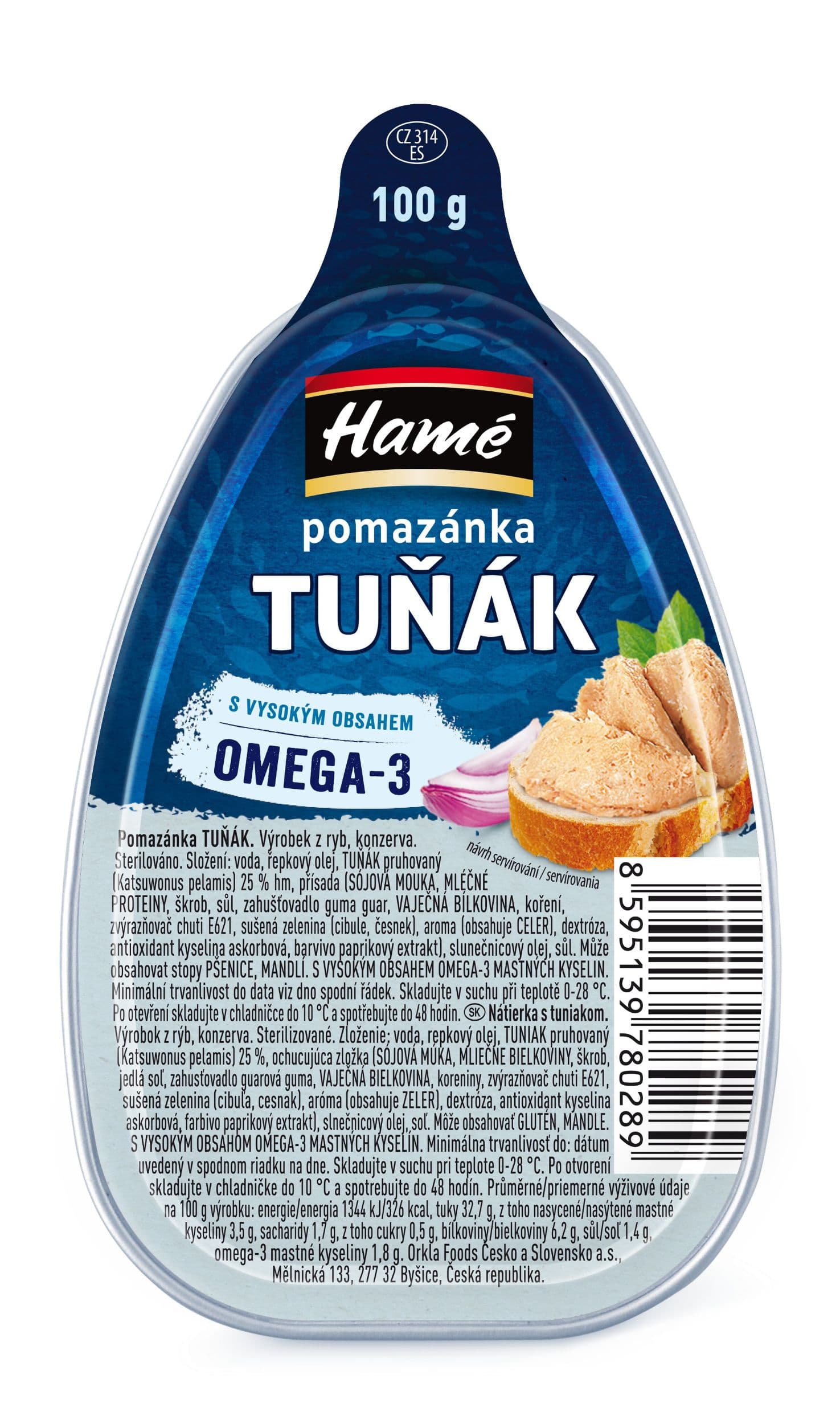 Hamé Pomazánka Tuňák 100g